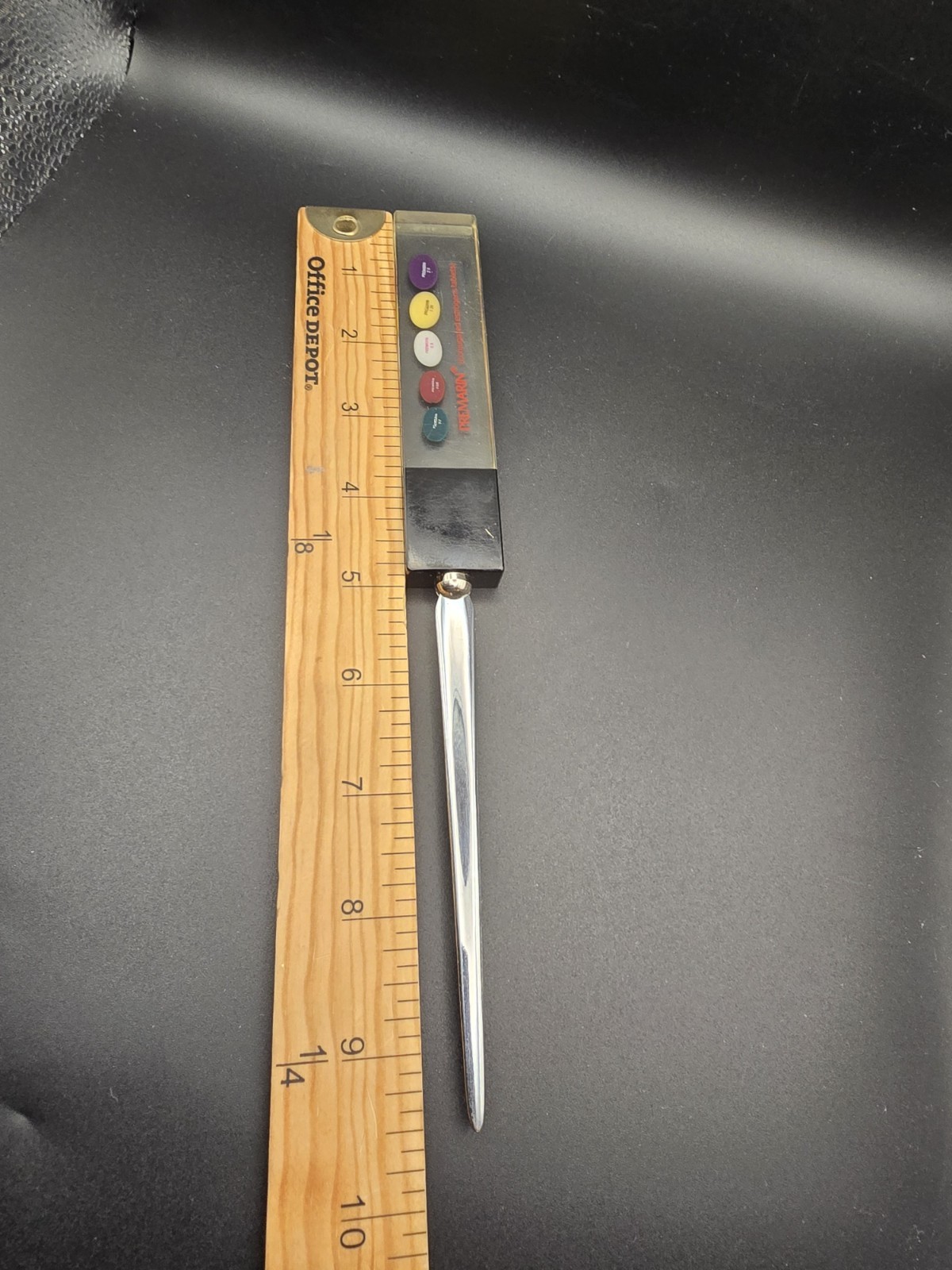 Vintage PREMARIN Drug Advertising Promo Letter Opener 9.5″ – Acrylic/Metal