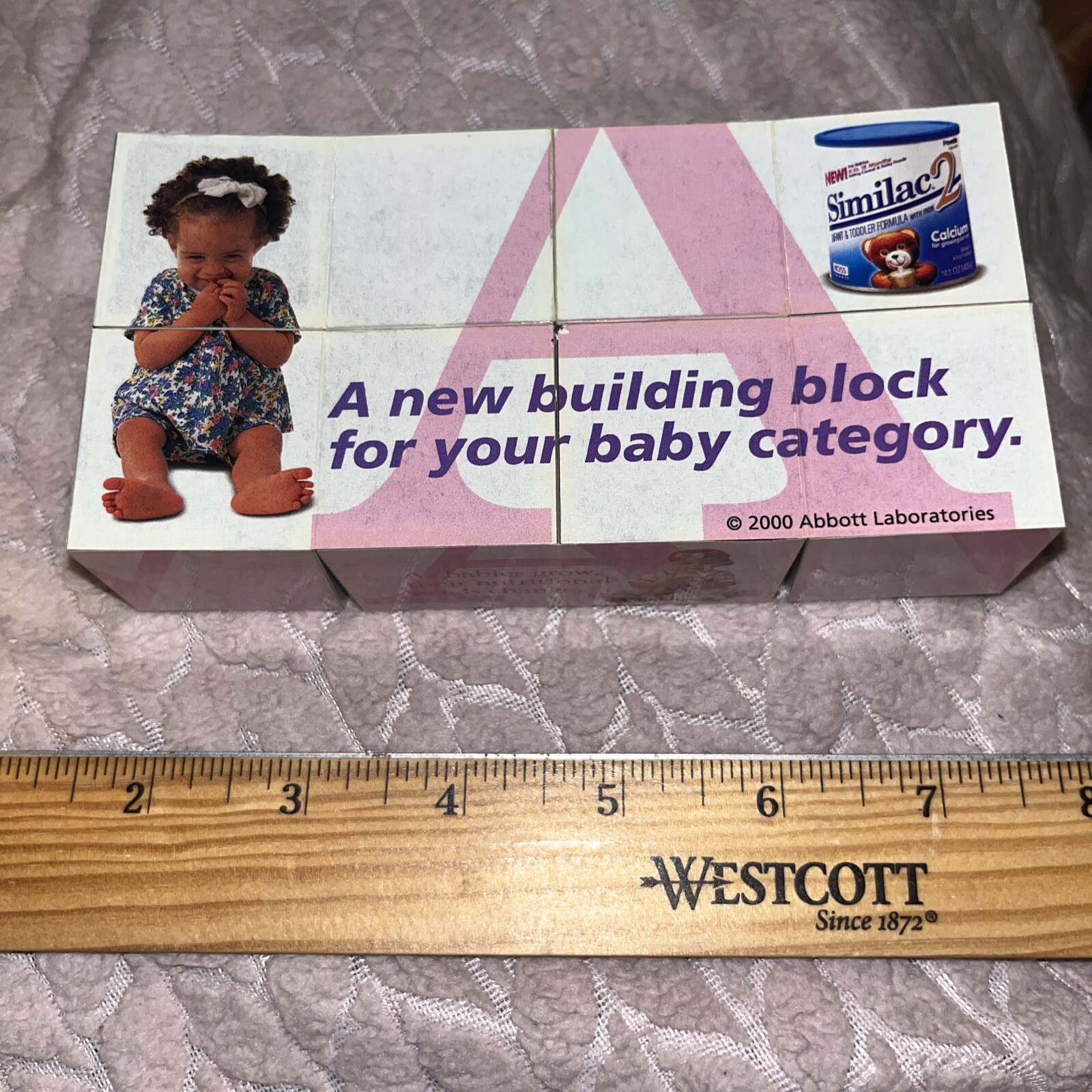 2000 Similac Baby Formula Rubix Cube Sales Rep Marketing Advertising Sample Tool