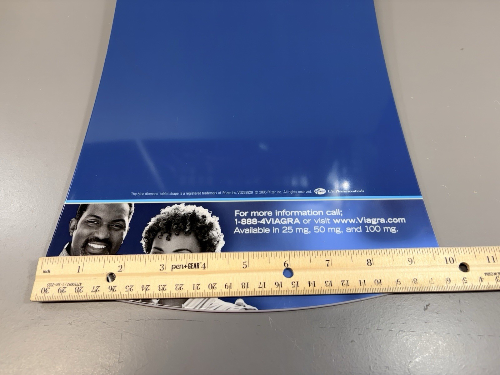 Pfizer VIAGRA/Detrol LA Pharmaceutical Drug Rep Advertising 2-Sided Clipboard