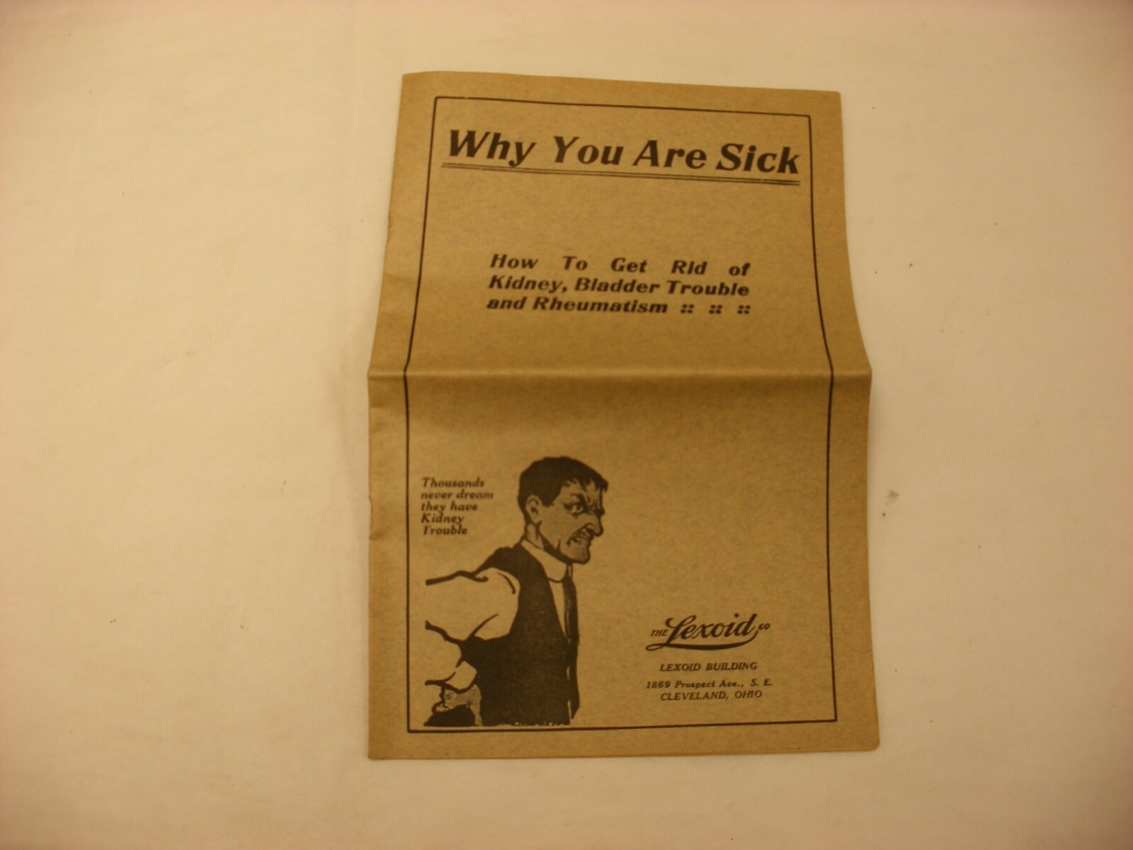 Vtg Medical & Pharmacy Quack Cure – Lexoid Co. Clevland OH