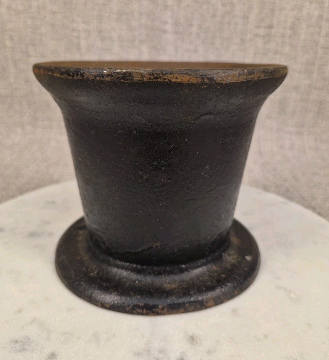 Vintage Cast Iron Mortar Grinding Bowl Apothecary Druggist Chemist Herbs