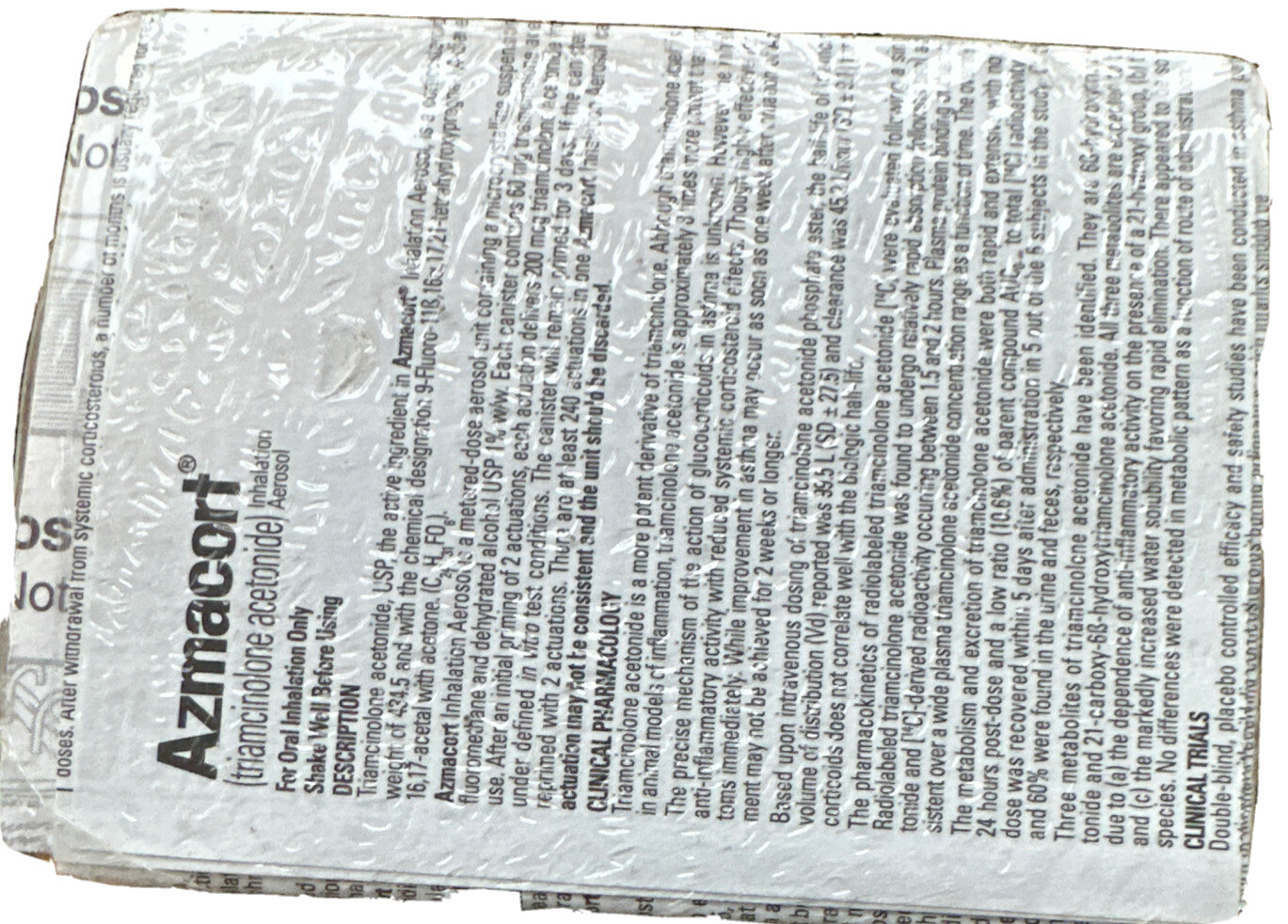 AZMACORT Post-it Note Pad Pharmaceutical Drug Rep promotional Give-away