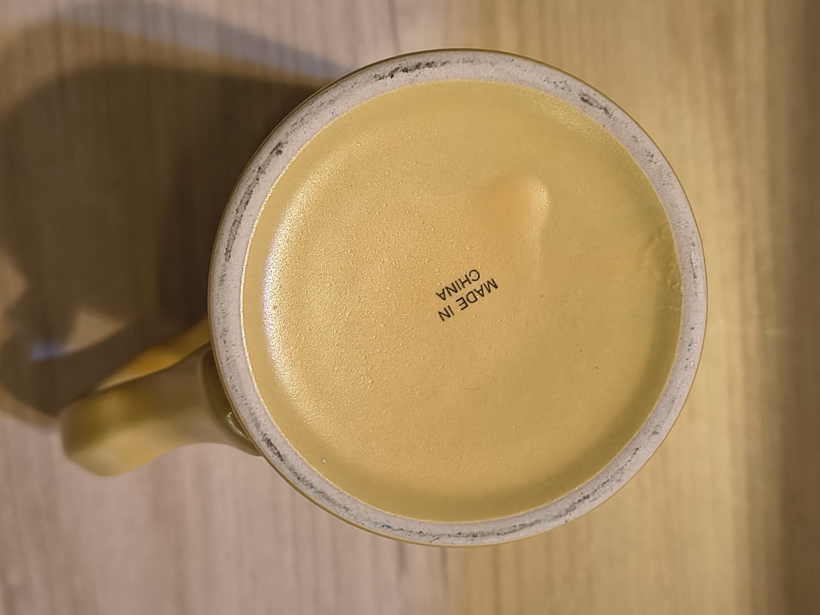 Fleet Laboratory Advertising Mug Coffee Cup Yellow 2005 Drug Facts