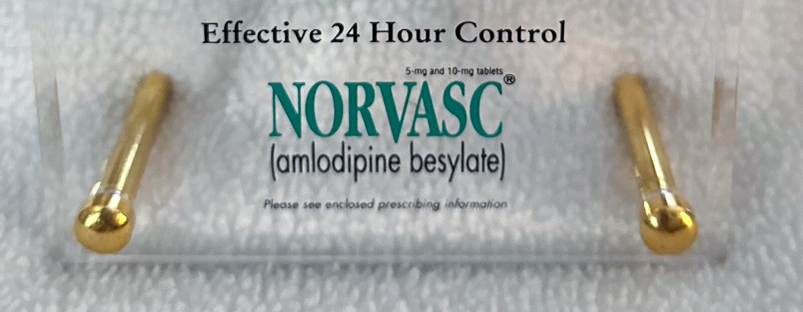 NORVASC Promotional Desk Clock Pharmaceutical Drug Rep Collectible Pfizer Pharma