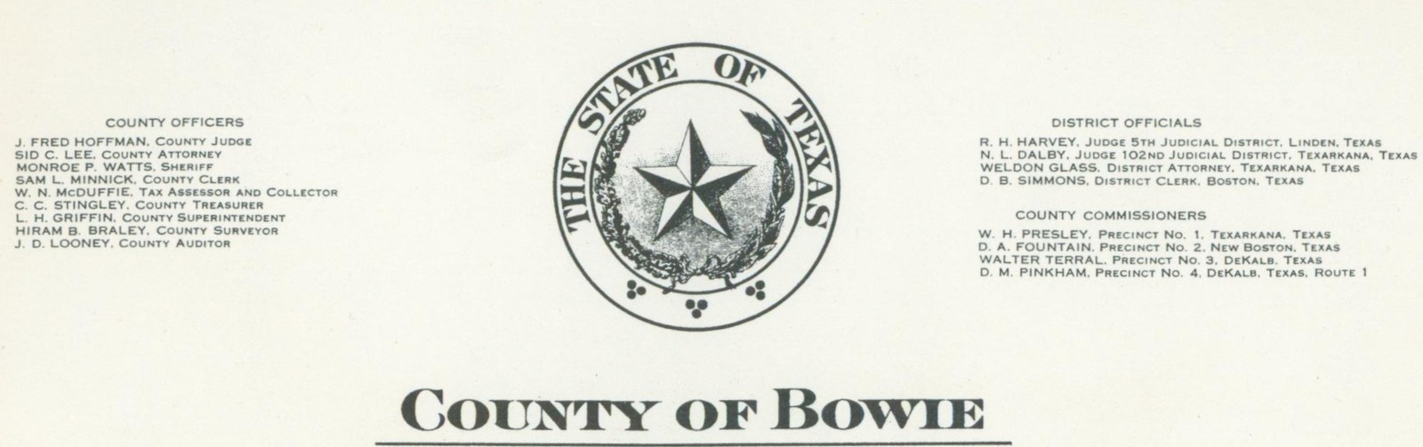 1942 TX Bowie County Health Letter Penicillin Table Parke Davis Doctor WWII Meds