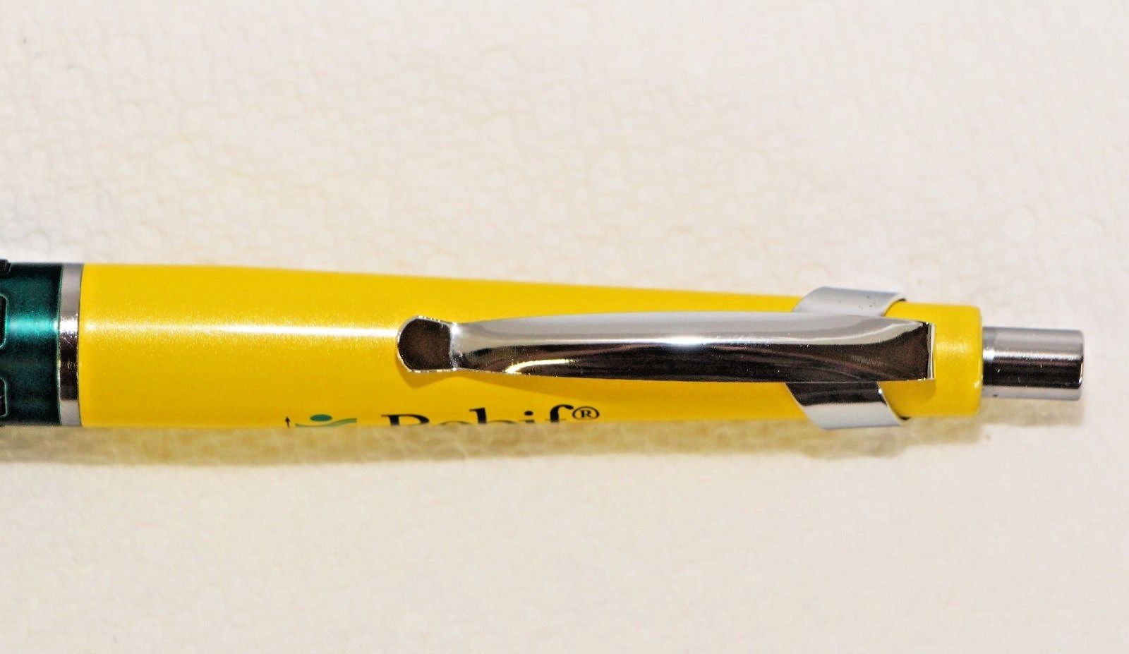 Heavy Metal REBIF Pharmaceutical Pen Yellow and Green New in Sleeve Torpedo