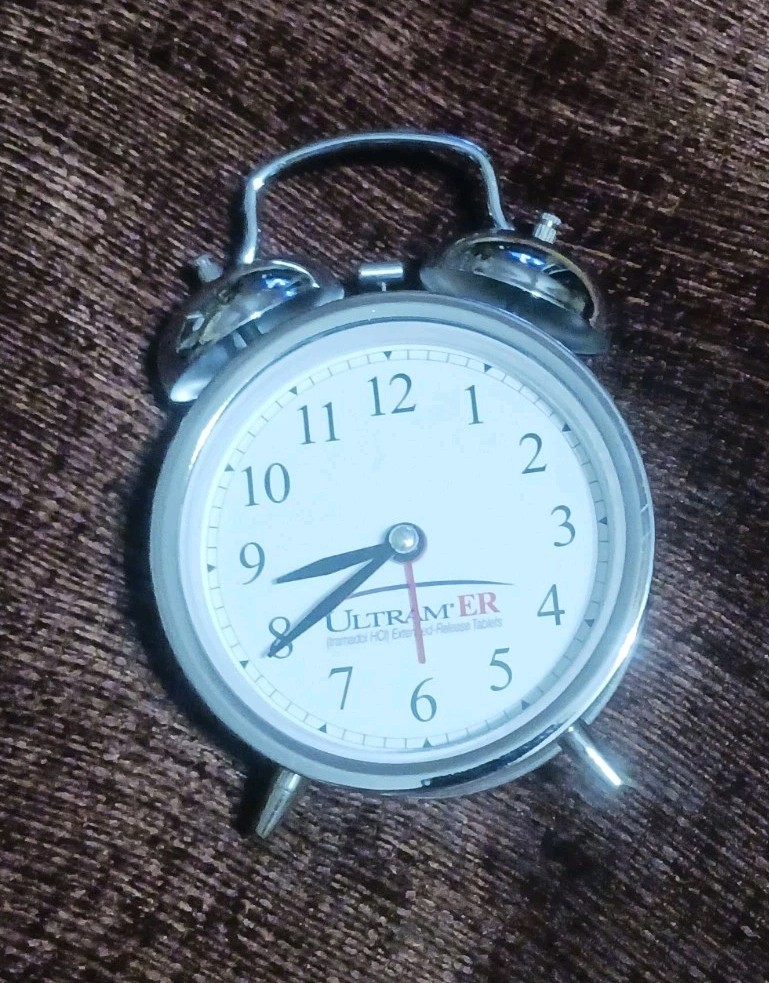 Ultram ER Baby Bell Alarm Clock Drug Rep Gift