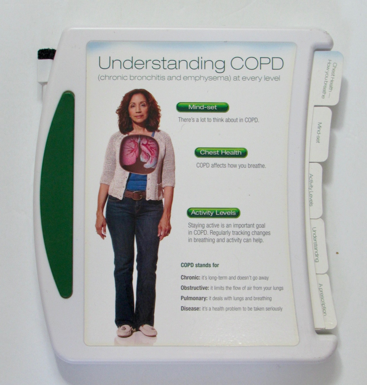 Spiriva COPD Medical Office Display Teaching Aid Drug Rep Pharmaceutical Promo