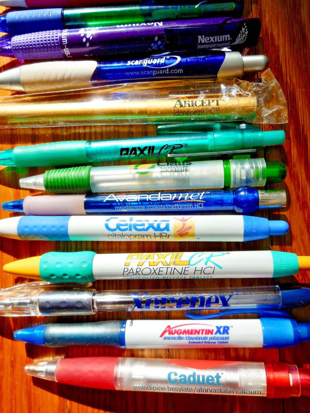 Vintage Pharmaceutical Drug Healthcare Lot Of 14 Pens Untested Cialis Celexa