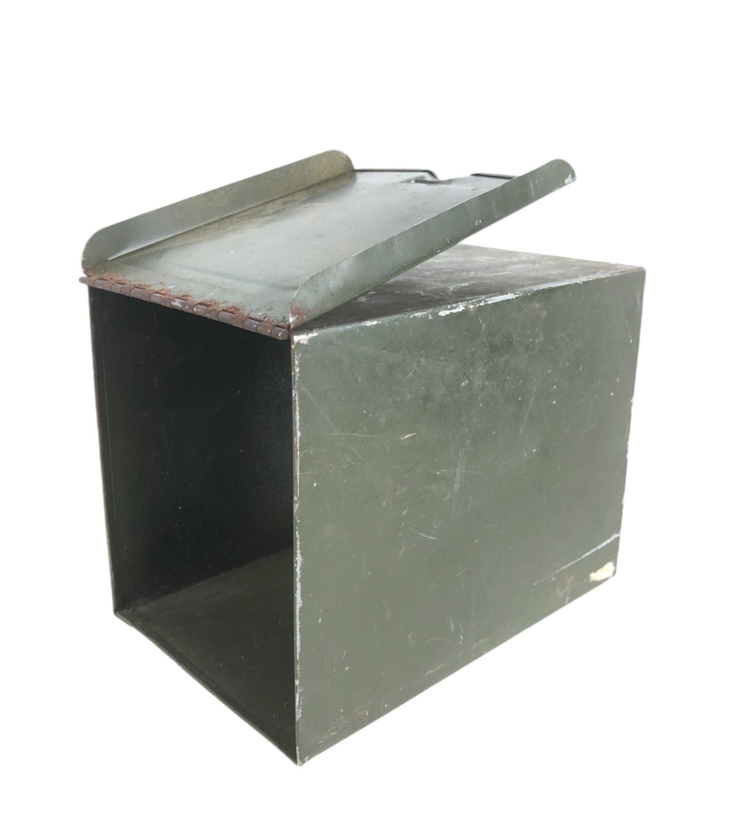 Vintage Phillips Prescription Metal File Box Columbia Drug Co 7.5 x 5.5 x 5.5″