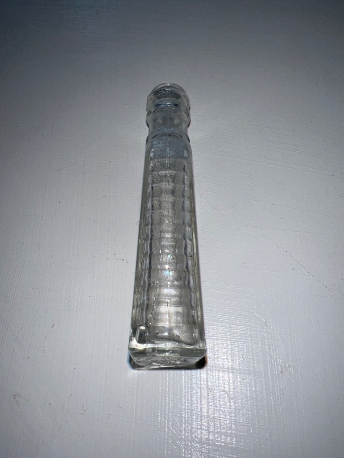 Vintage Clear Glass Medical Bottle Antique Apothecary 4” Pharmacy