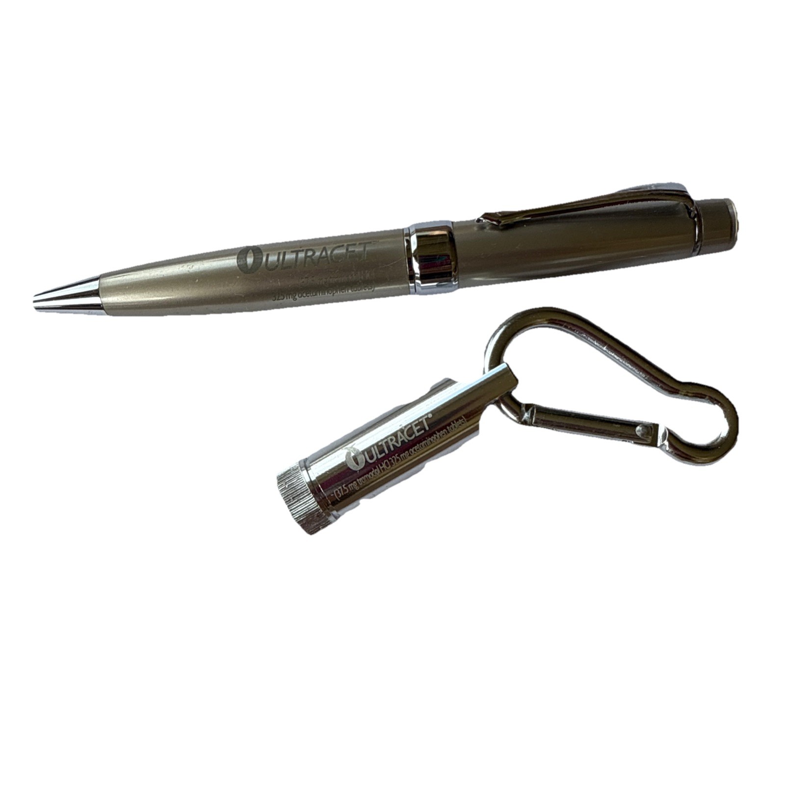 RARE Lot Heavy Metal Drug Rep ULTRACET Collectible Advertising Pen & Light Works