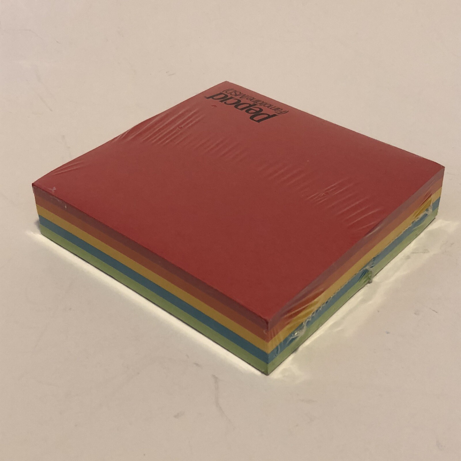 Rainbow Colors Post It Paper Sticky Note Pad Vintage Pepcid Drug Advertising