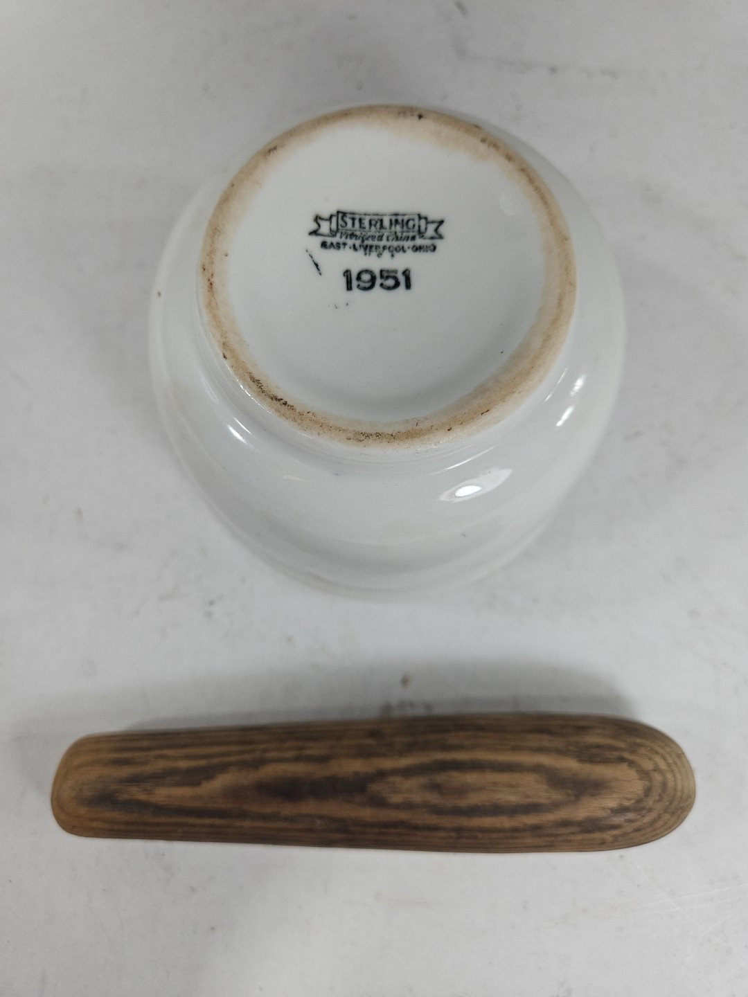 Vintage Antique Pharmacy Apothecary Druggist Mortar & Pestle primitive FREE SHIP
