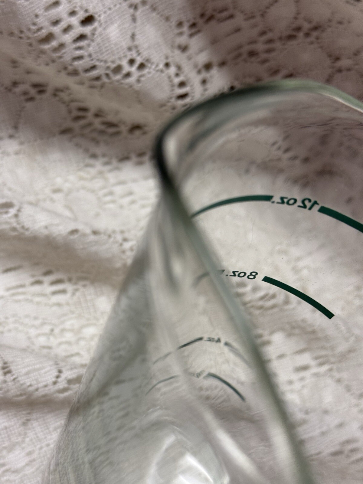 Vtg Beaker Glass Pharmacy Measurement Apothecary RX Science Lab