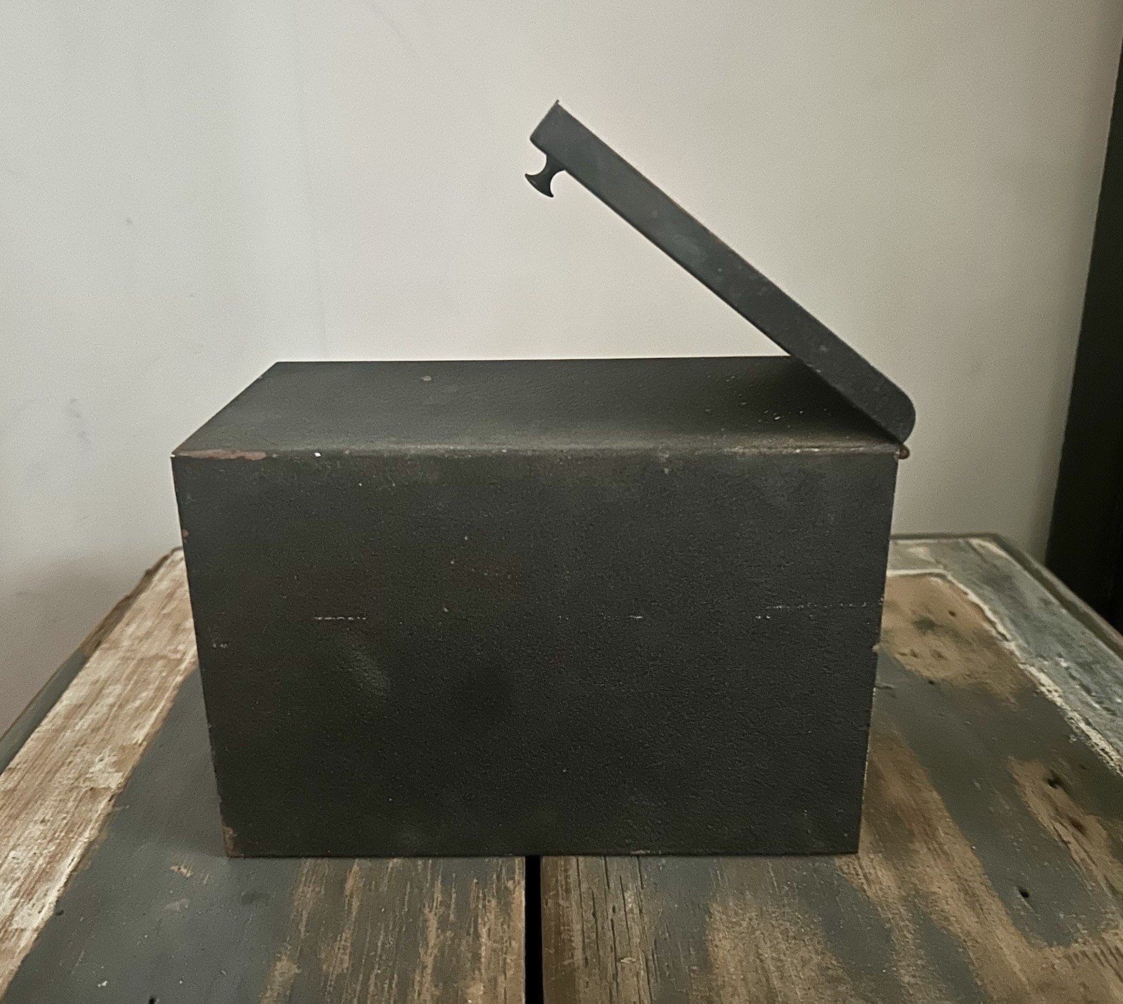 Vintage Prescription Record Metal File Box Great Industrial Decor
