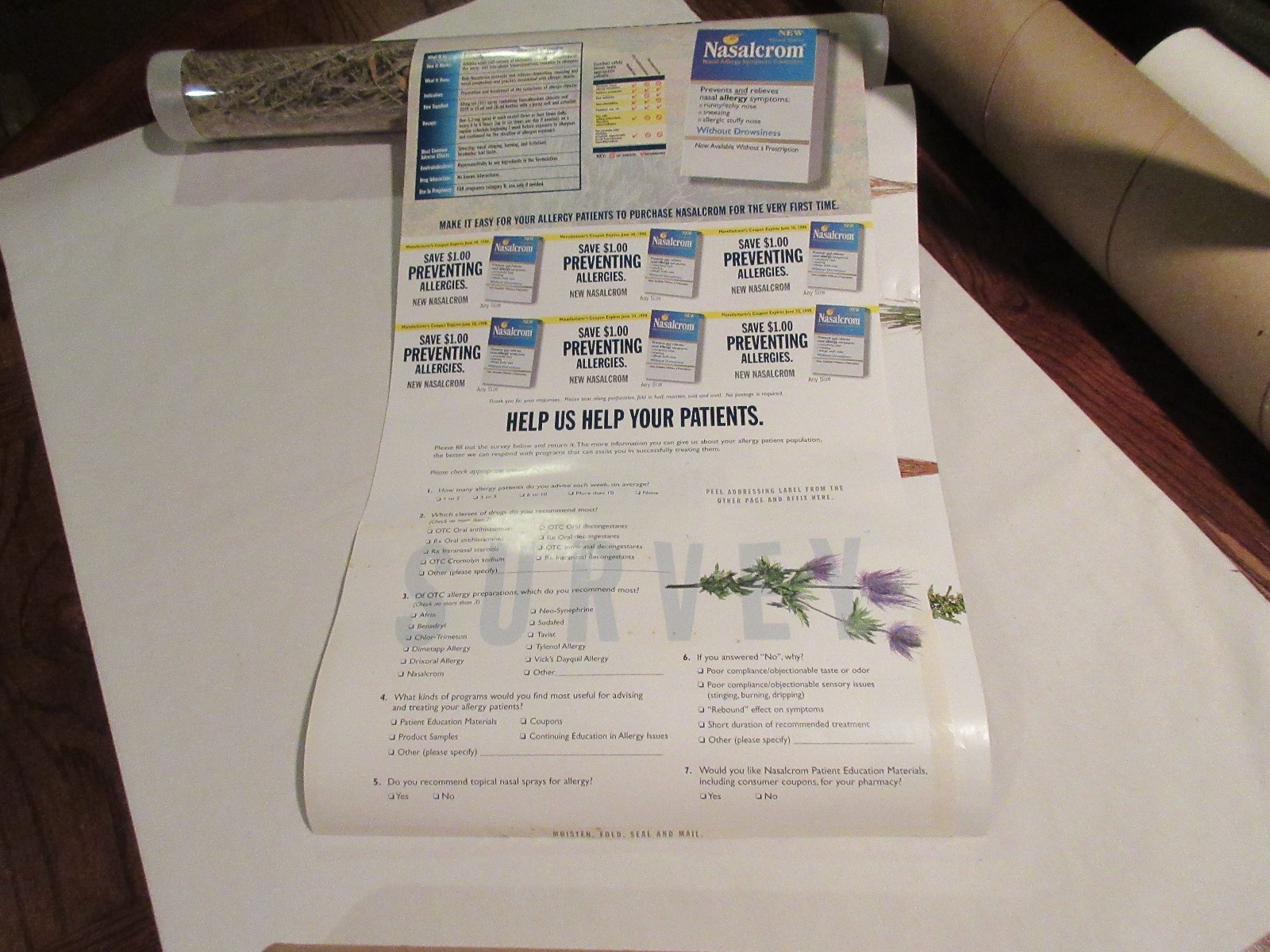 Nasalcrom , 1997 , Pharmacia & Upjohn , Unique Pharmaceutical Advertising Promo