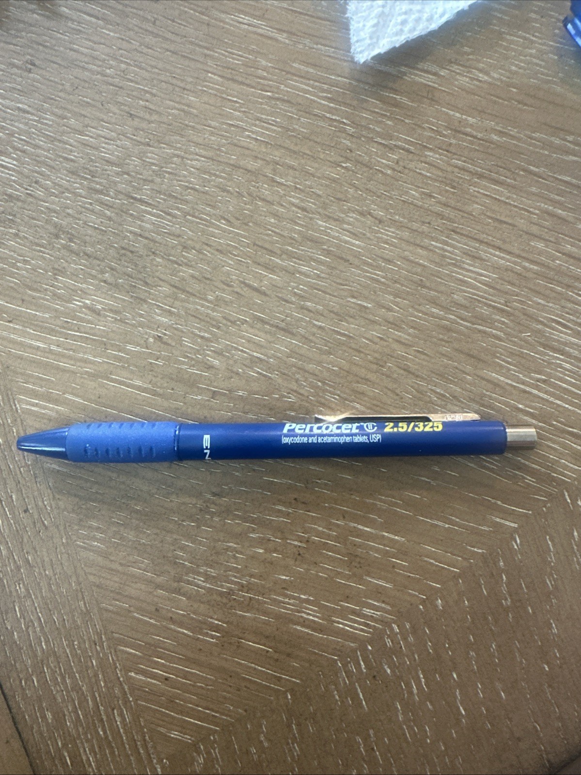 PERCOCET 2.5/325 Pharmaceutical Promo Ink Pen Black ink