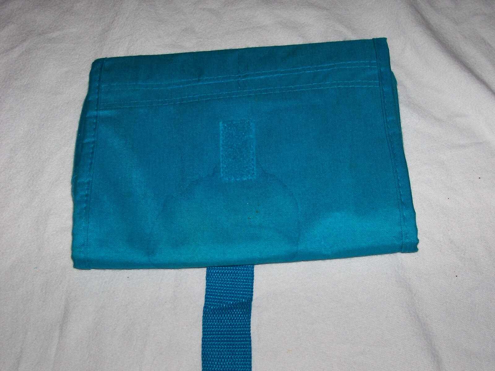 VINTAGE PFIZER DIFLUCAN PROMOTIONAL UTILITY BAG NOTE PAD-PEN CANVAS TEAL BLUE
