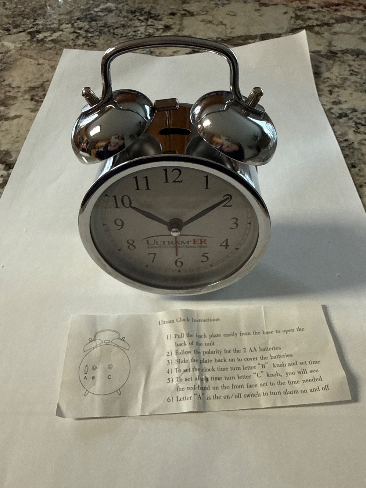 Vintage ULTRAM ER/Tramadol Pharmaceutical Alarm Clock-New in Plastic-Never Used