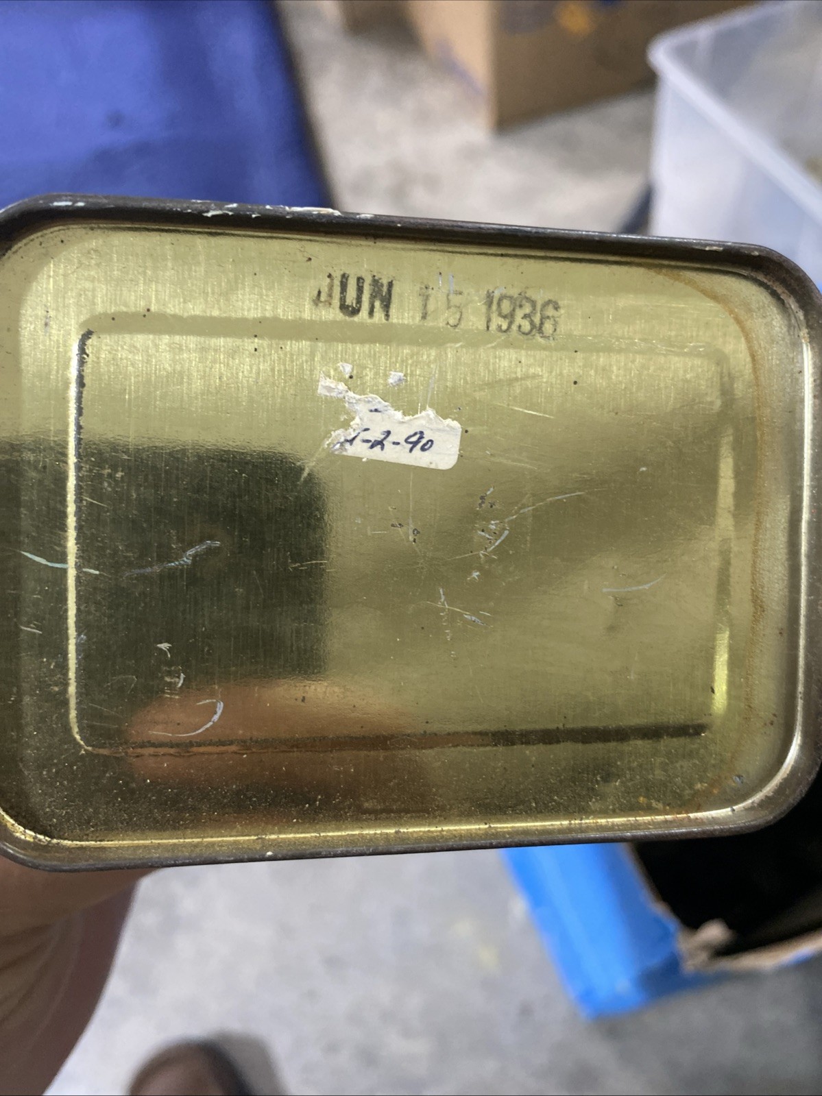 Rare: Vintage Tin Squibb: Cream Of Tartar Sodium Bicarbonate 1lb Tin