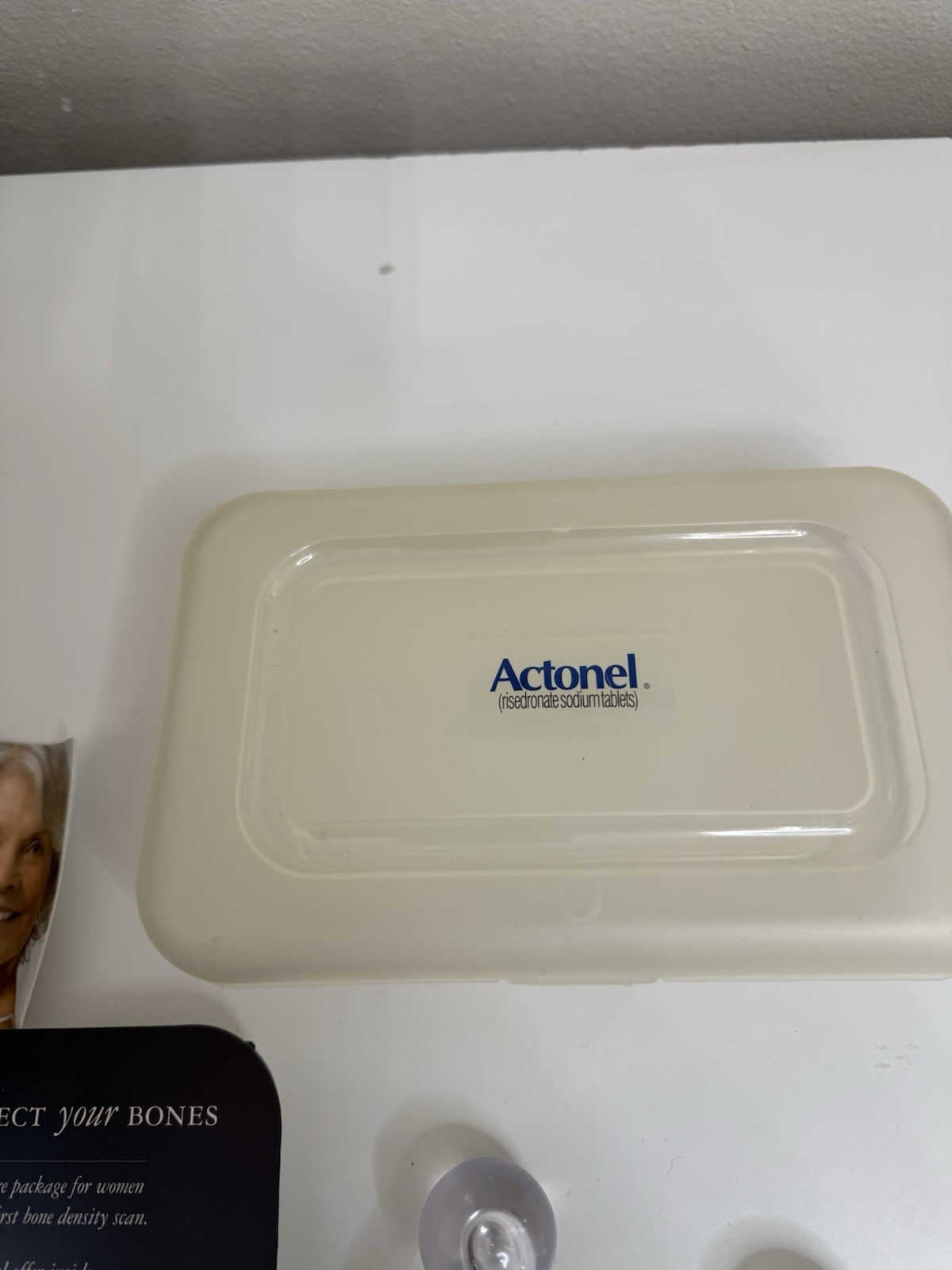 Actonel Promotional Massage Roller Travel Case Osteoporosis Drug Promo Brochure