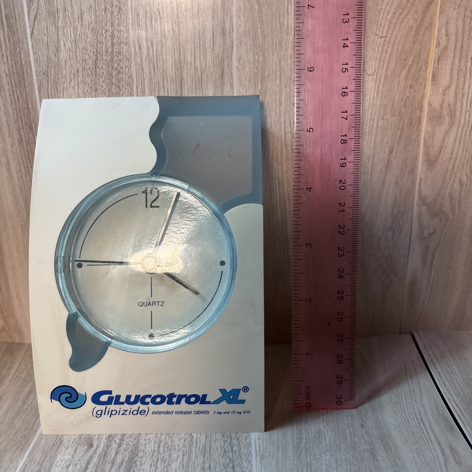 VTG GLUCOTROL XL Desk Clock in Pharma Drug Rep