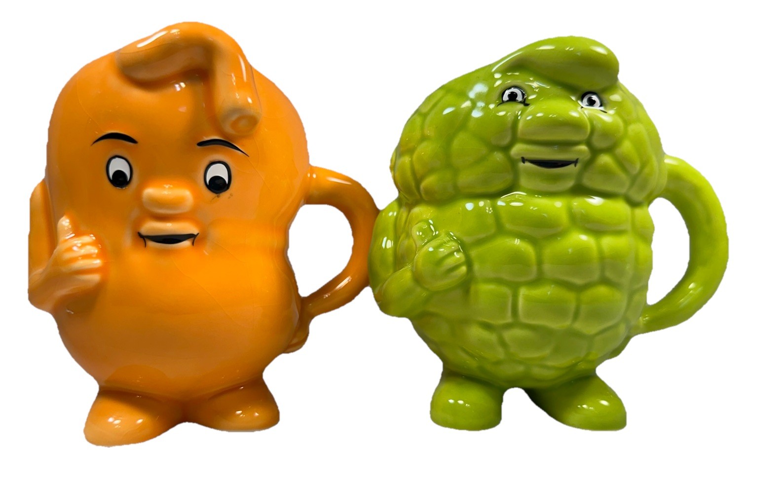 Actors Pharmaceutical Promo Triglyceride & Stomach Ceramic Mugs Green/orange