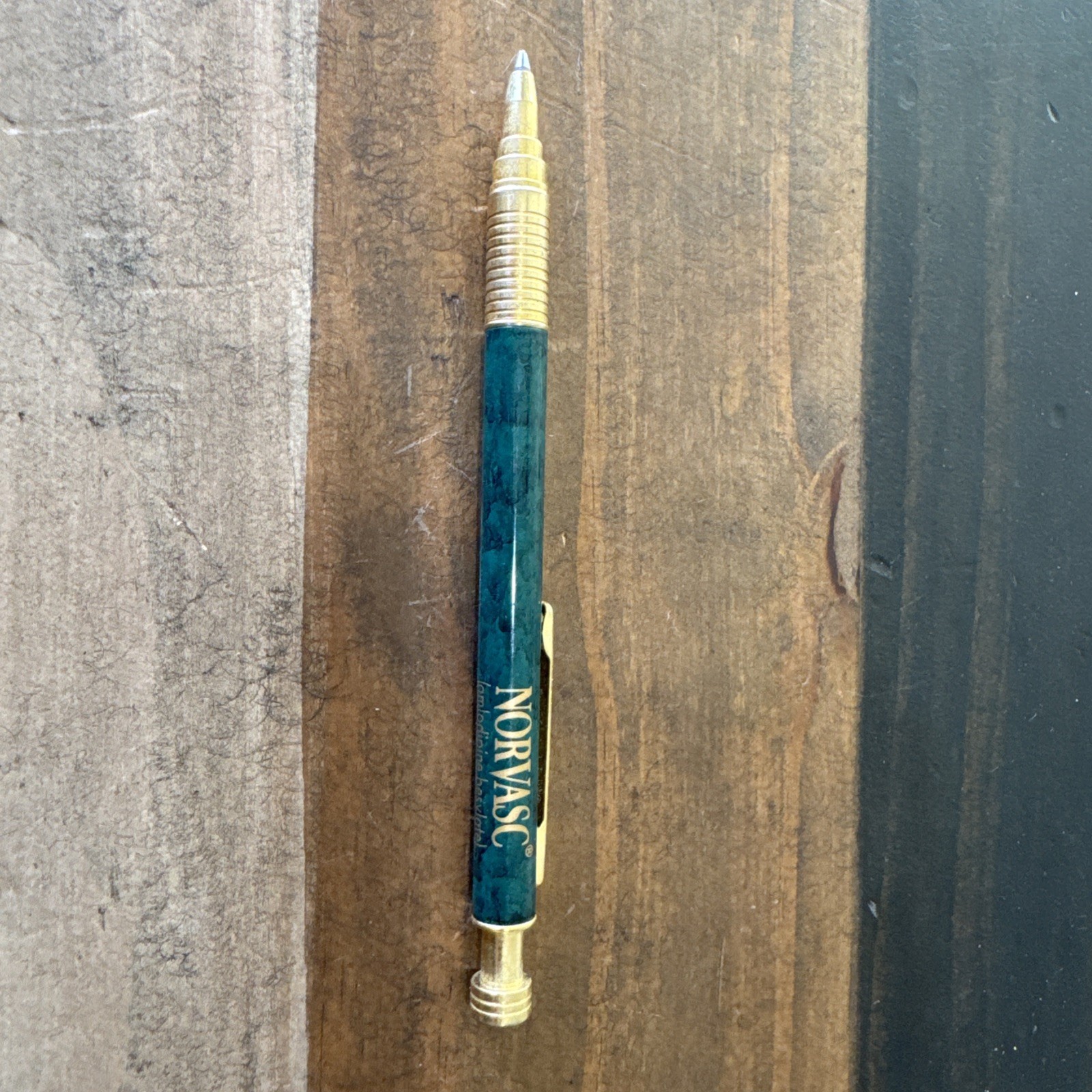 Norvasc Heavy Metal Drug Rep Pen Pharmaceutical Medical Promo Click Button