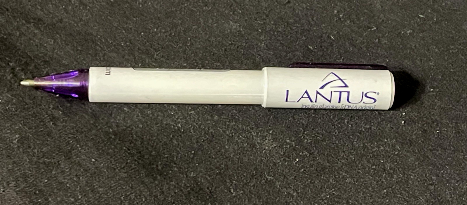 Pharmaceutical Drug Ink Rep Vintage Pen Lantus Collectible Purple White Rare