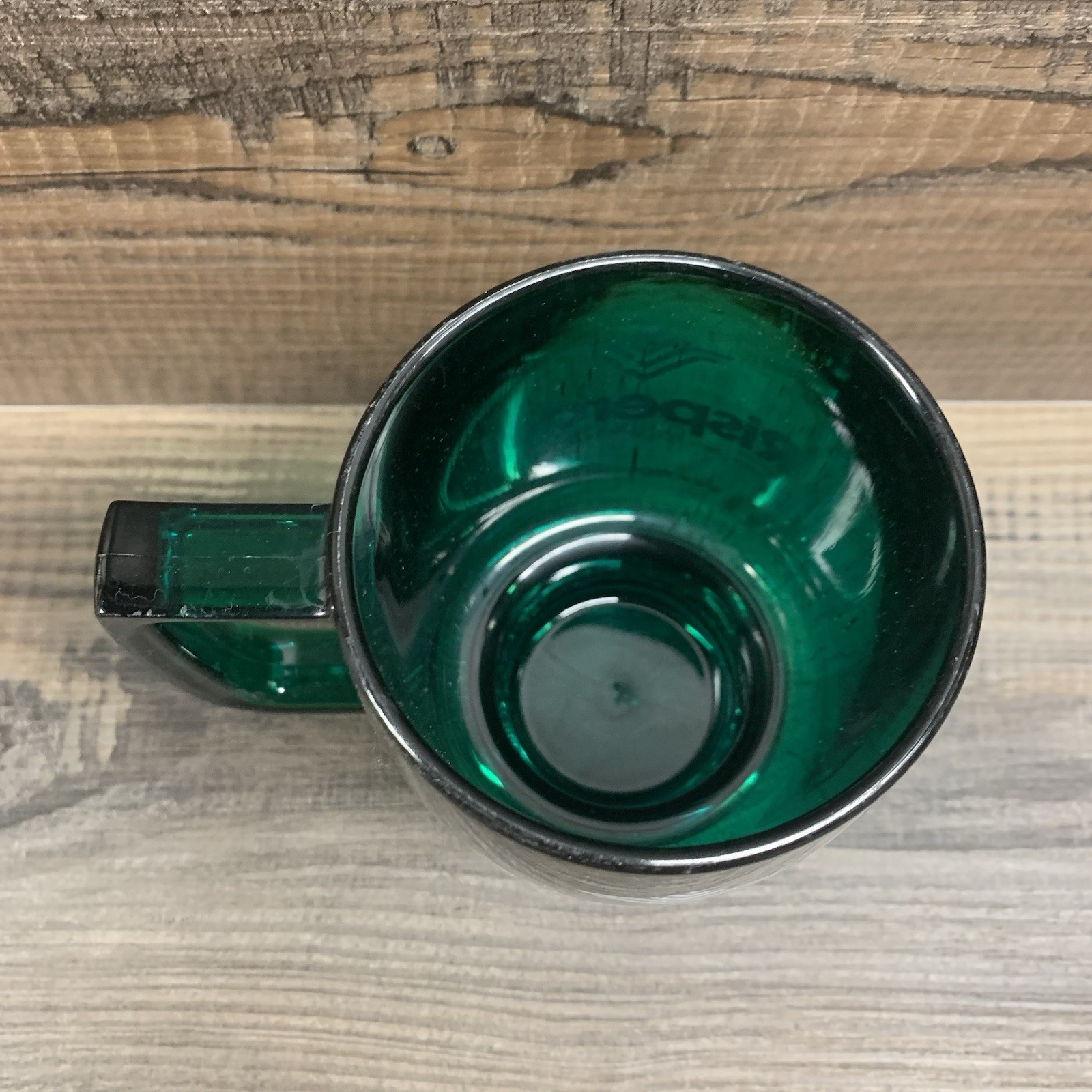 Risperdal Risperidone Drug Rep Hard Plastic Mug Green Coffee Cup VINTAGE