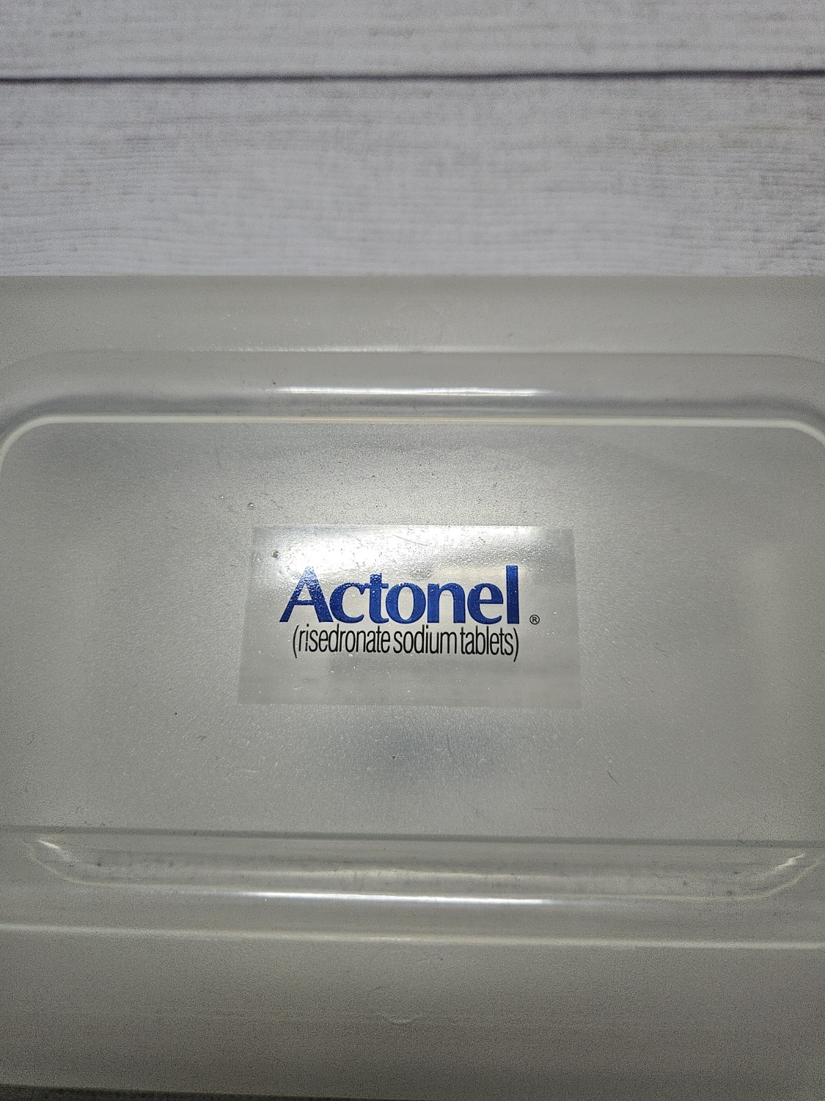 Actonel Pencil Case Drug Rep Pharmaceutical Promo – Clear with Logo – 8″ x 5.5″