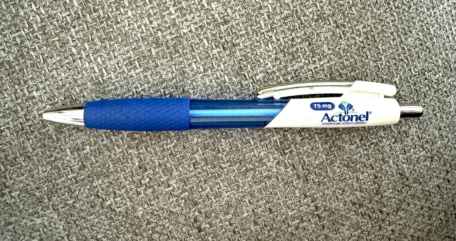 Actonel Drug Rep Pharmaceutical Pen Rare 2008 Collectible White Blue Works