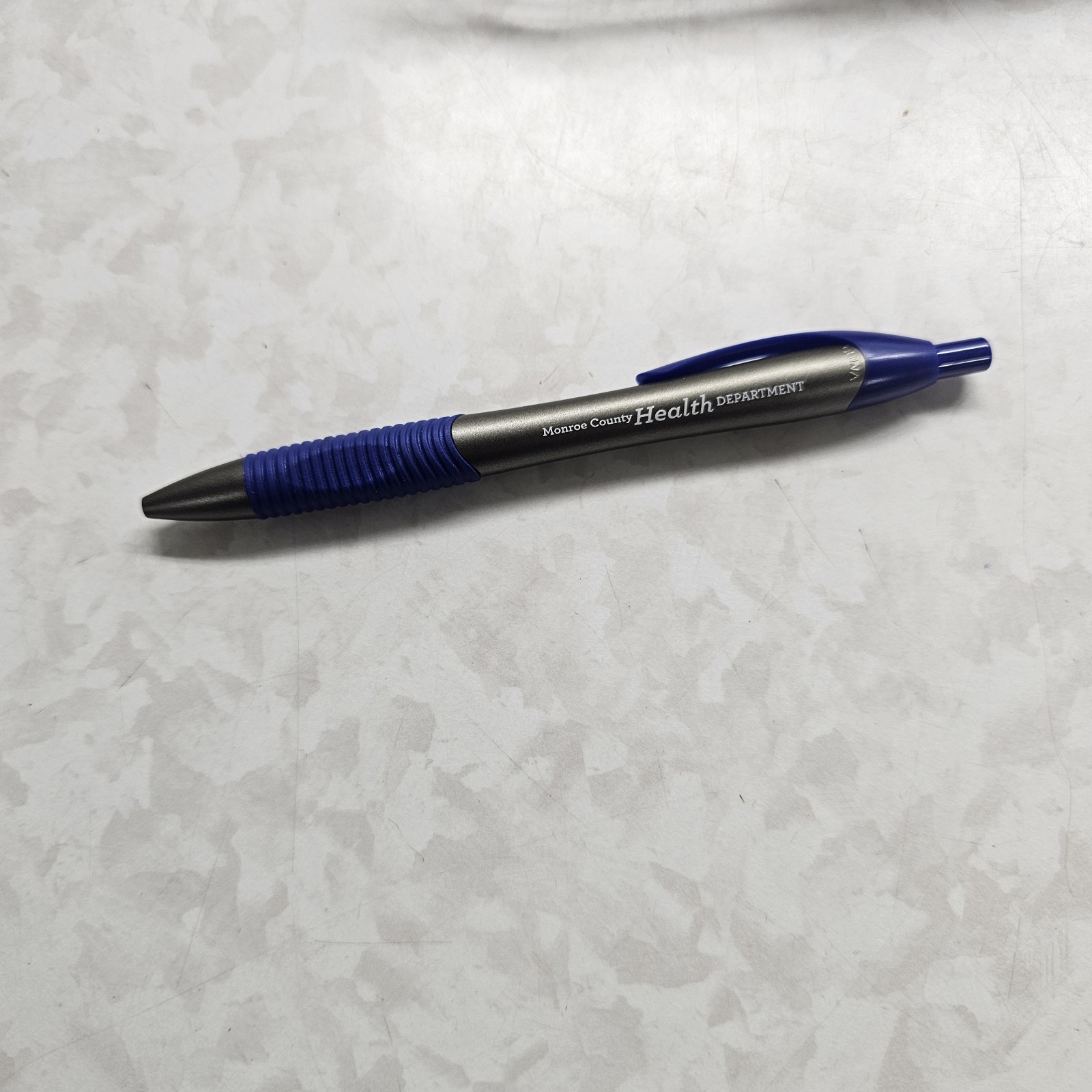 Monroe County Wisconsin Health Department Pen / Plastic / Black Ink / Used Once