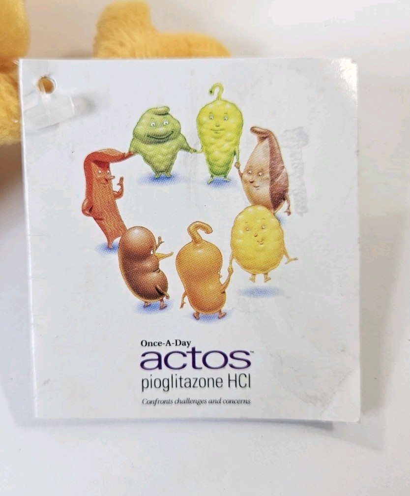 Actos Pioglitazone CHOLESTEROL 7″ Plush Medical Pharmaceutical Advertising Drug