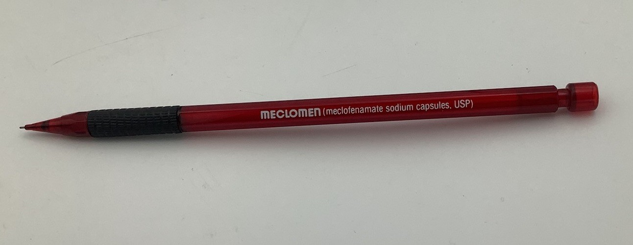 Pharmaceutical Drug Rep Promotional Mechanical Pencil Meclomen Easprin Vintage