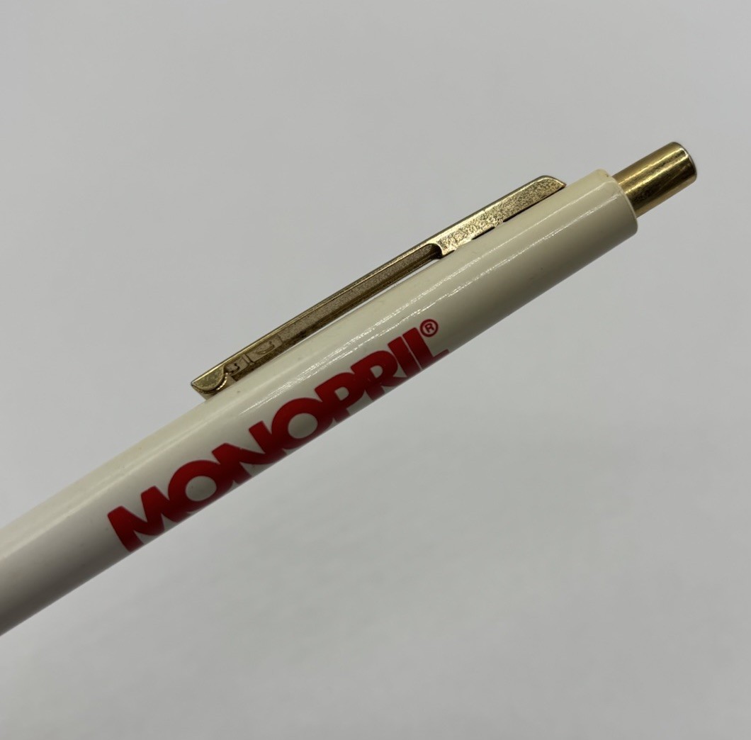 MONOPRIL Promo Pen Pharmaceutical Drug Rep Advertising Click Pen – Used