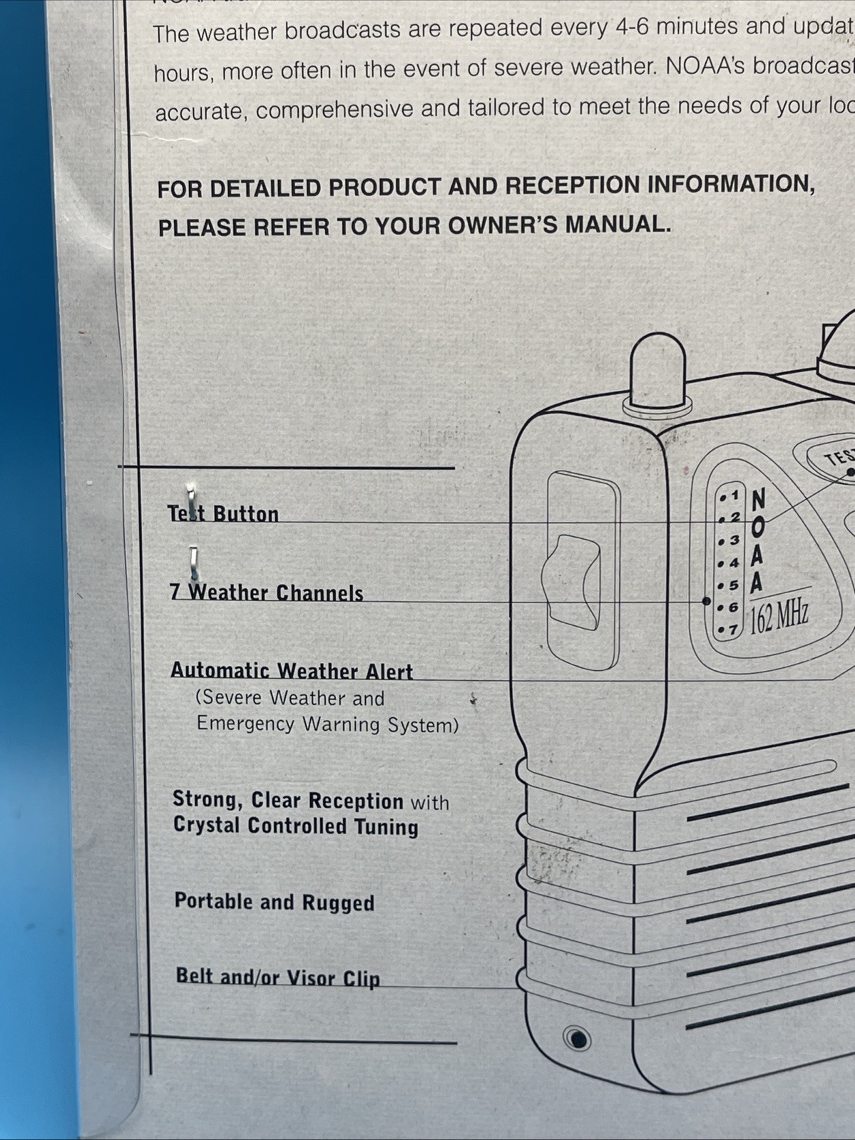 NEXIUM PHARMACEUTICAL DRUG REP ADVERTISING NOAA 9V WEATHER RADIO *NEW*