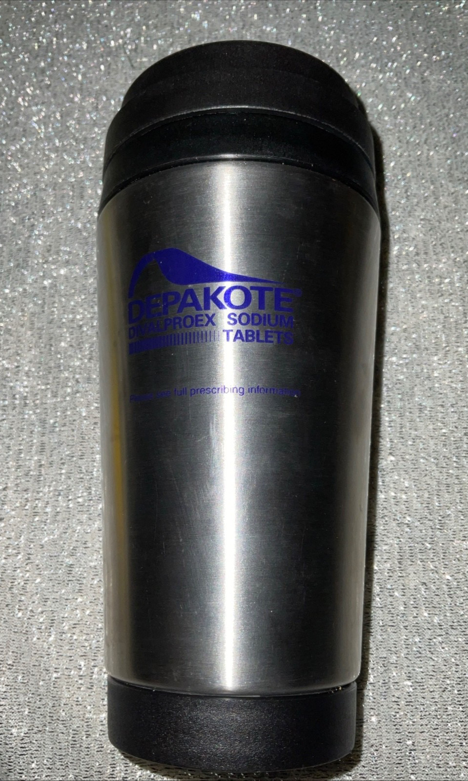 Depakote Drug Rep Tumbler Blue Travel Mug Pharma Advertising Insulated See Pics