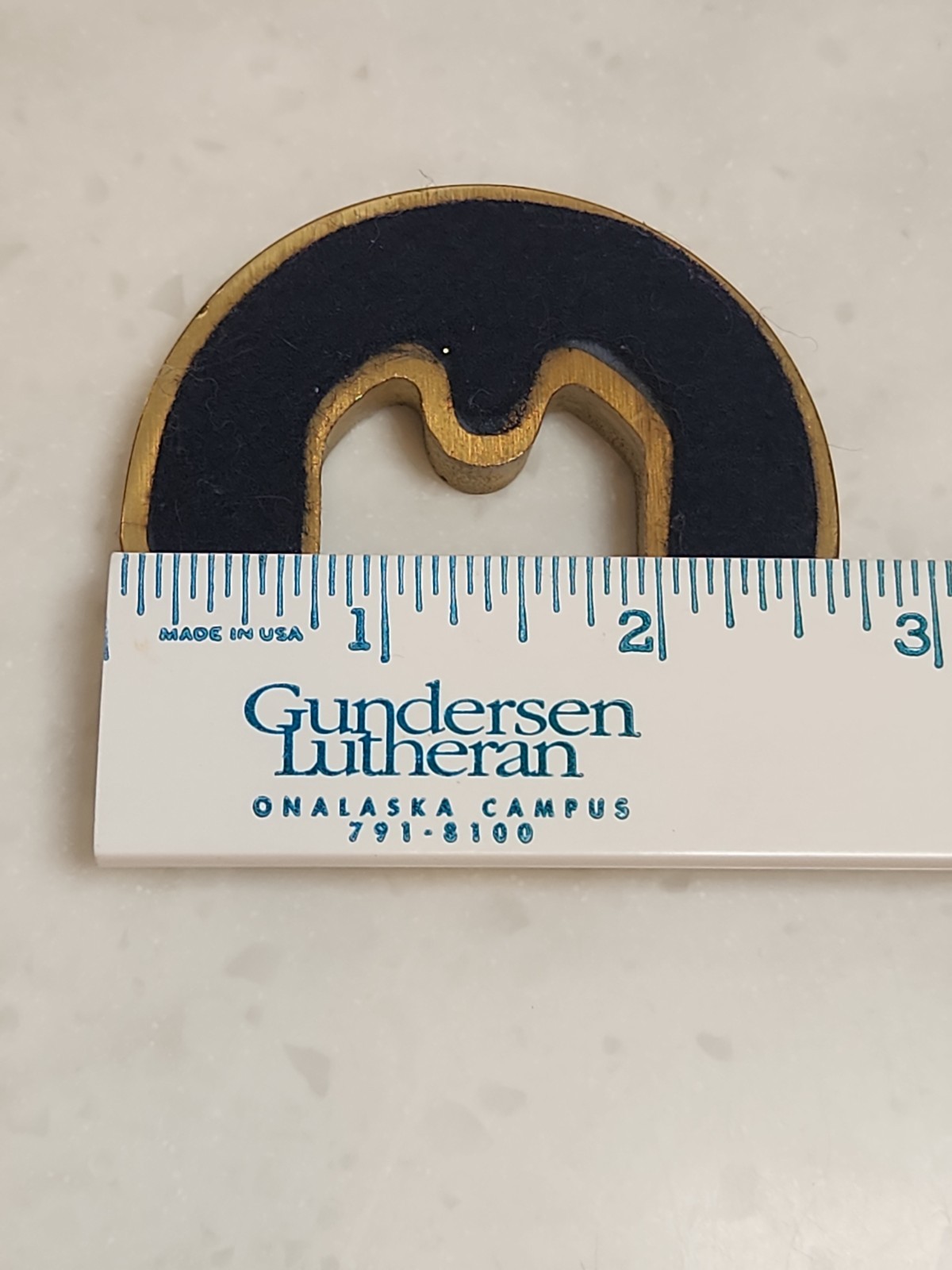 HALDOL Brass Paper Weight Vintage Pharmaceutical Promotional 2.75″x2.25″