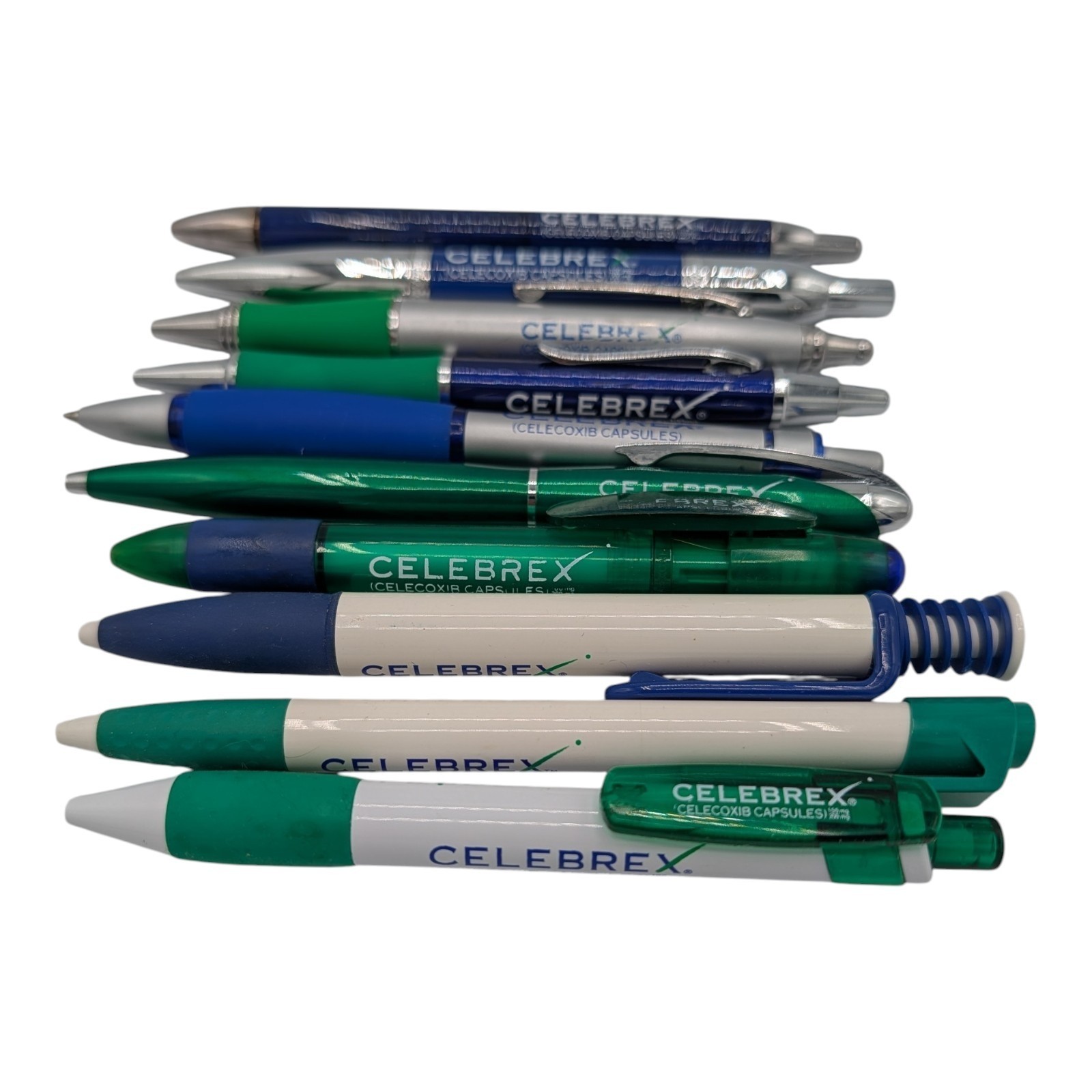 Lot Of 10 Celebrex Pens Pharmaceutical Rep Promo – Metal & Plastic Working