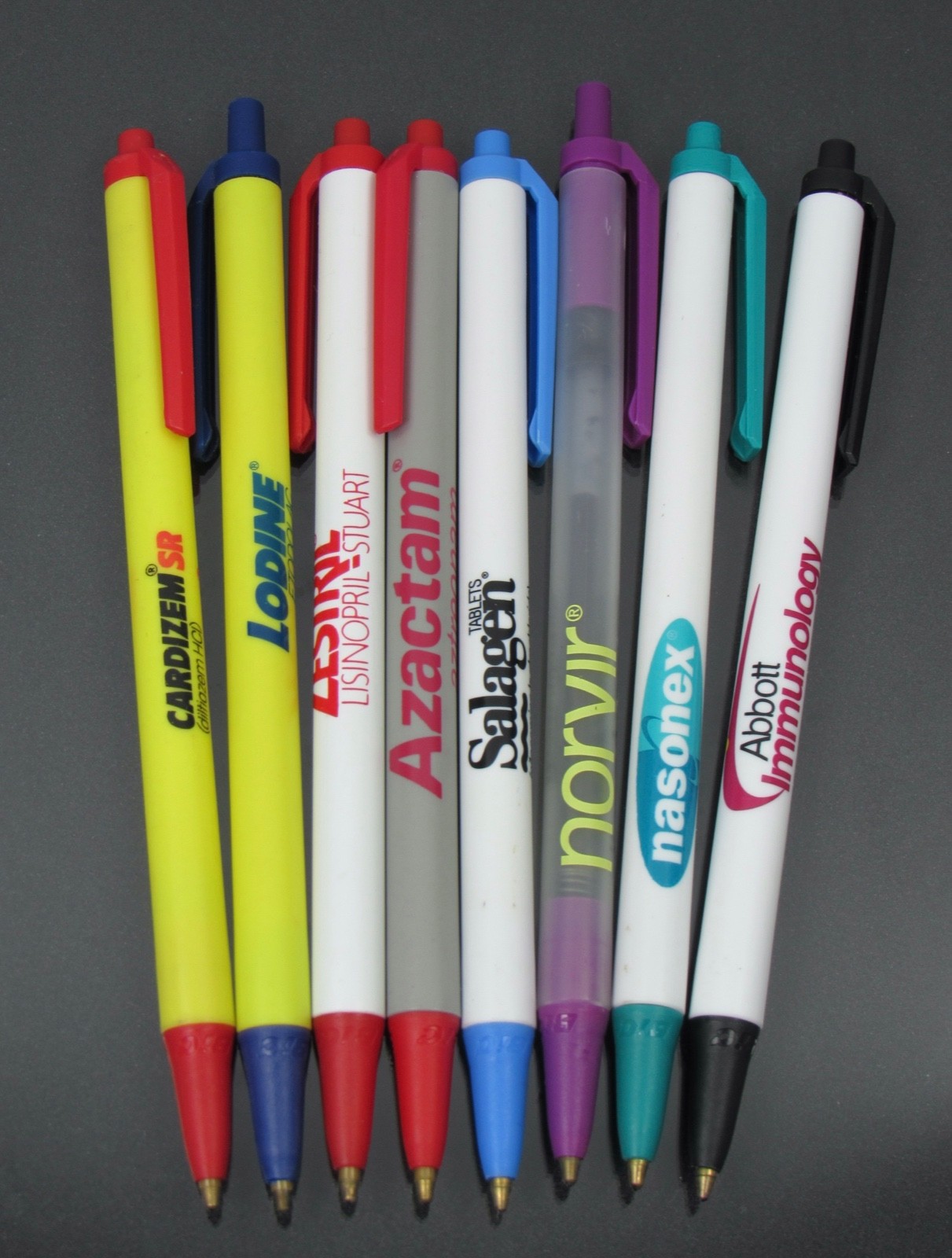 Russ Pharmaceuticals Vintage Pocket Protector + BIC PENS Drug Rep Advertising
