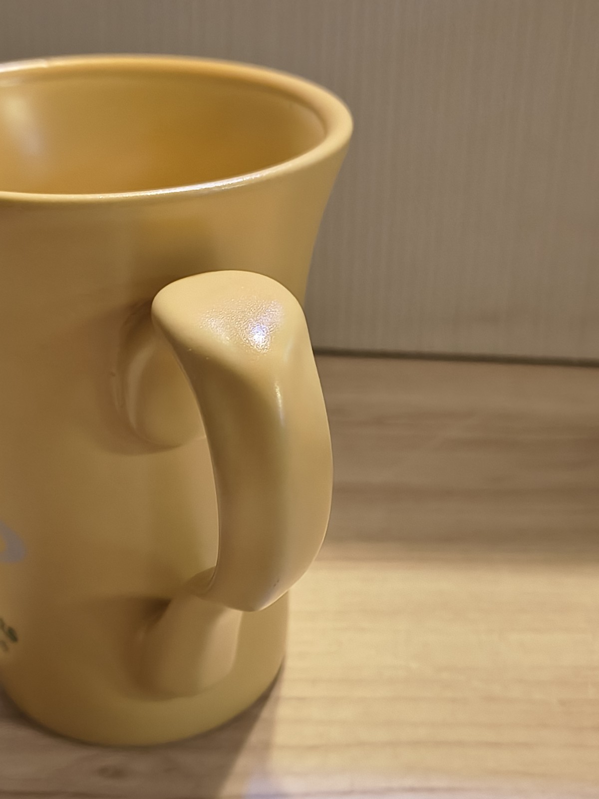 Fleet Laboratory Advertising Mug Coffee Cup Yellow 2005 Drug Facts