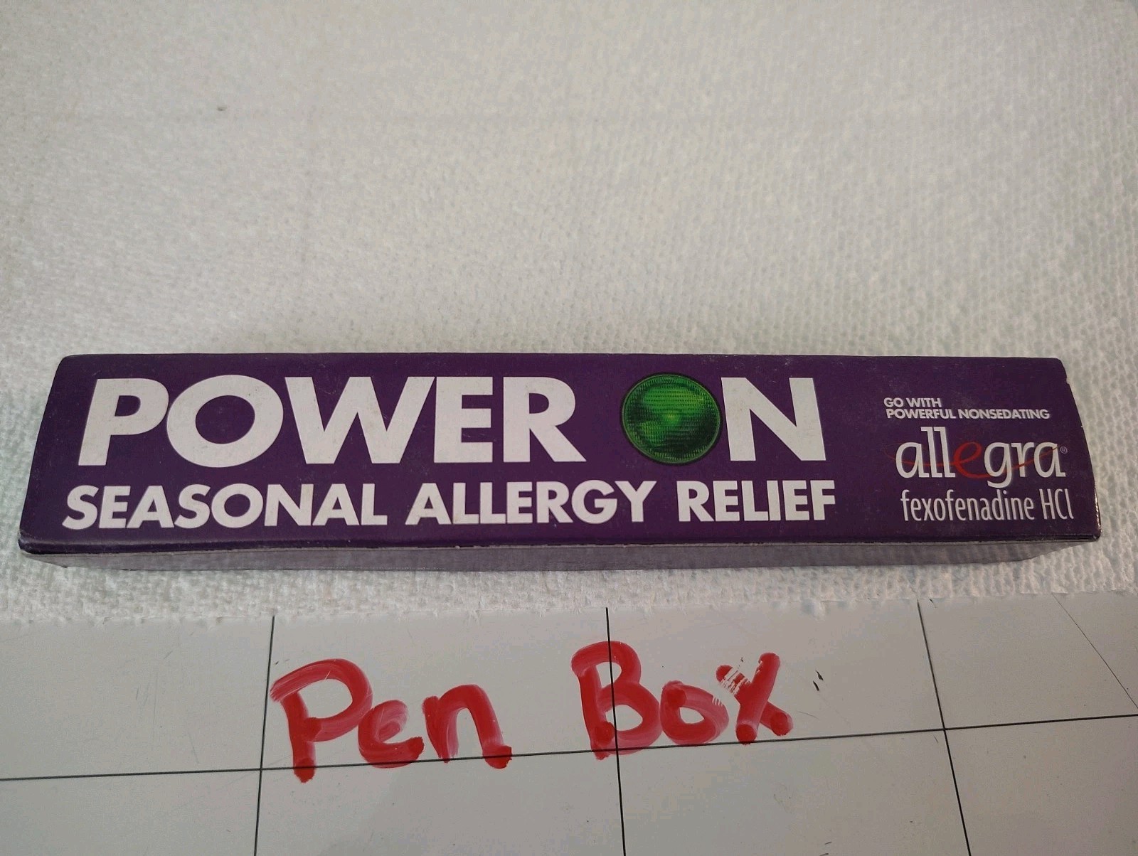 ALLEGRA PEN – Pharma Swag – Drug Rep “LIGHT UP” Pen w/ Case, Box & Insert NEW