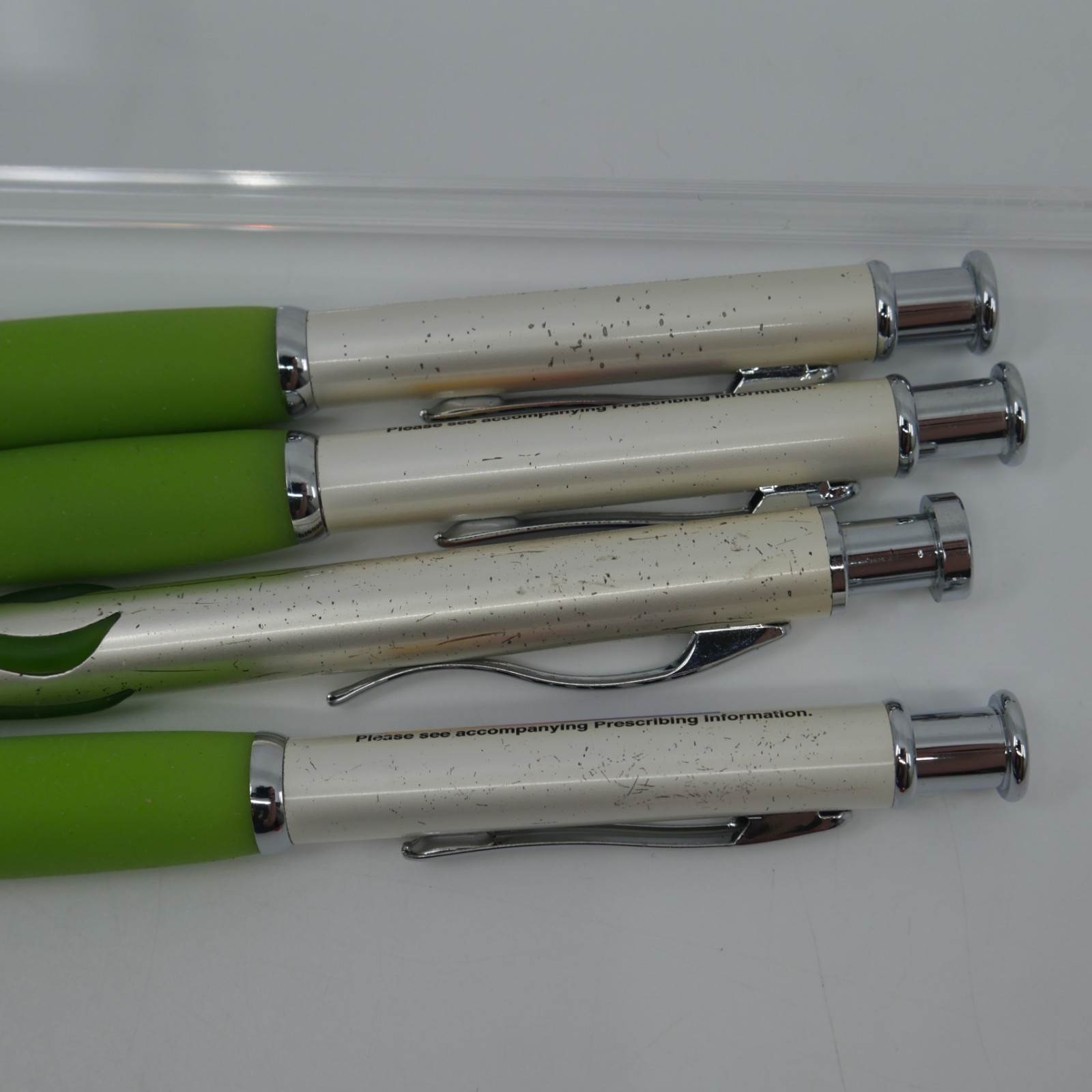 Lot of 4 EFFEXOR Drug Rep Pharmaceutical Advertising Pen Metal heavy