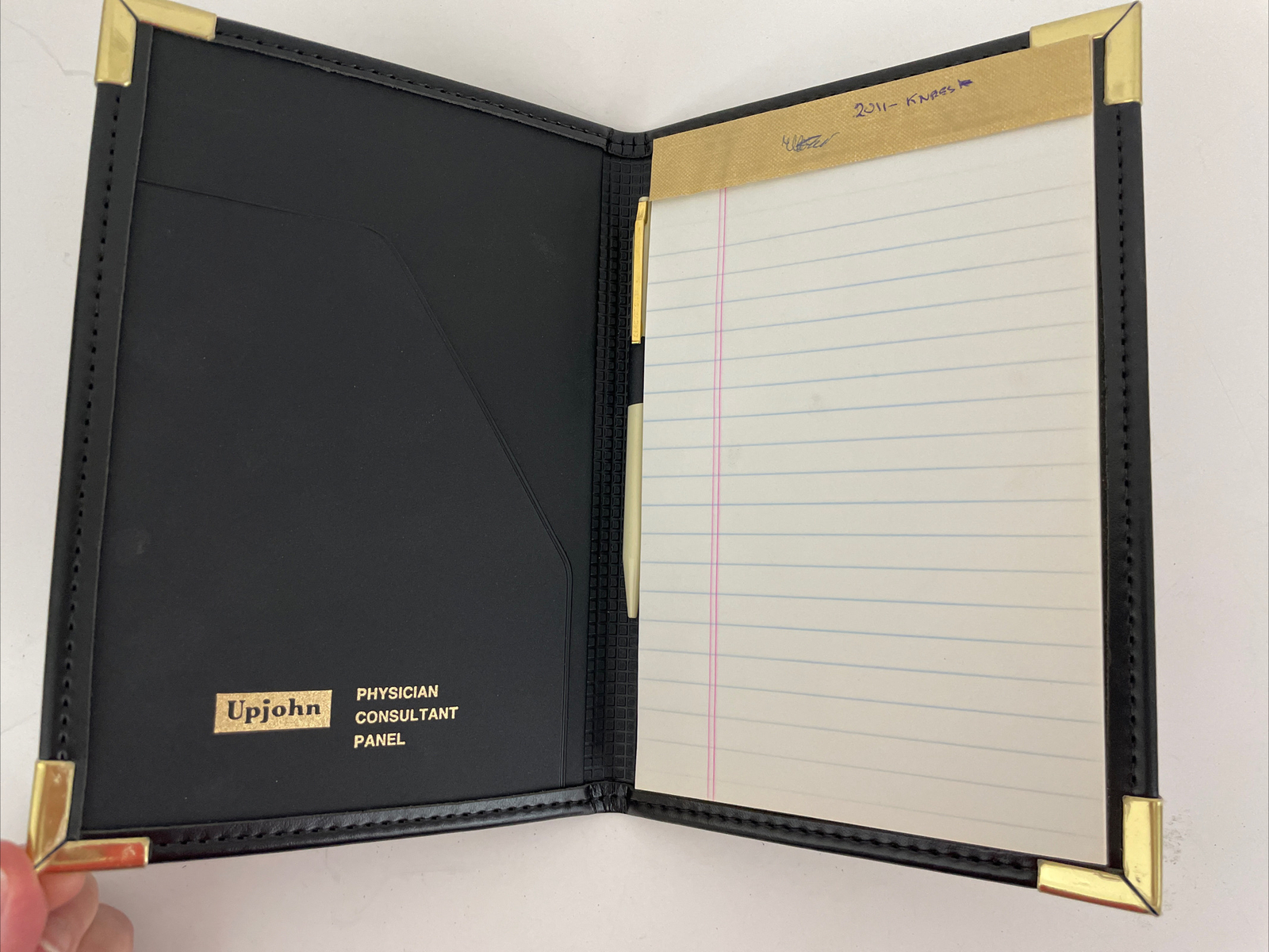 Upjohn Pharmaceutical Physician Consultant Panel BINDER Portfolio with Pen