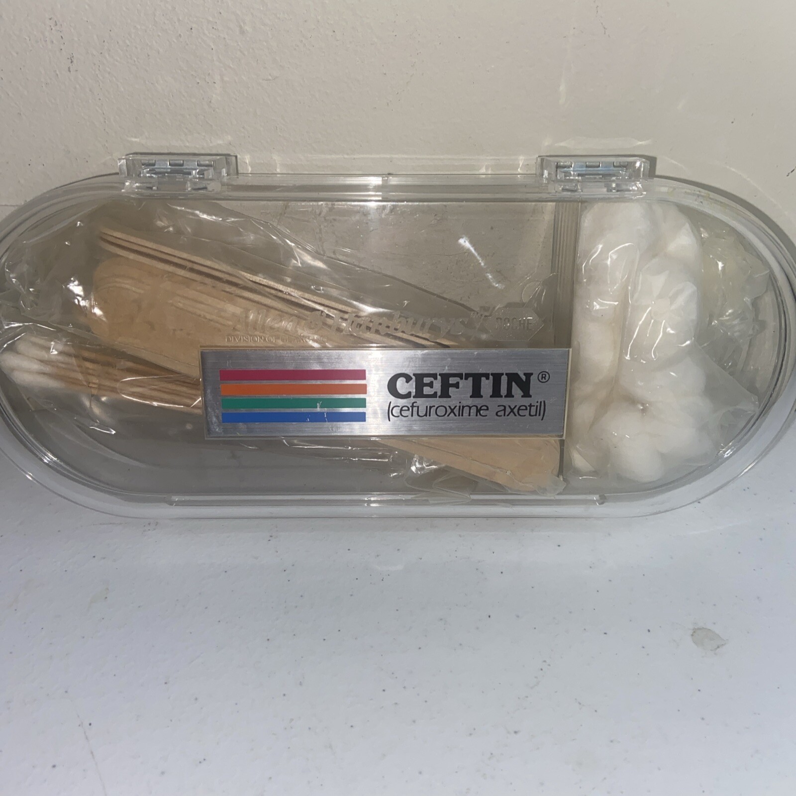 CEFTIN Allen & Hanburys/Roche Drug Rep Swab Kit Medical Pharmacy