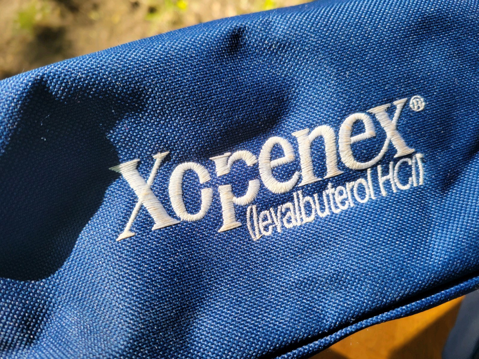 Xopenex Fanny Pack Blue Adjustable Waist Bag Pharmaceutical Collectible Med Gear