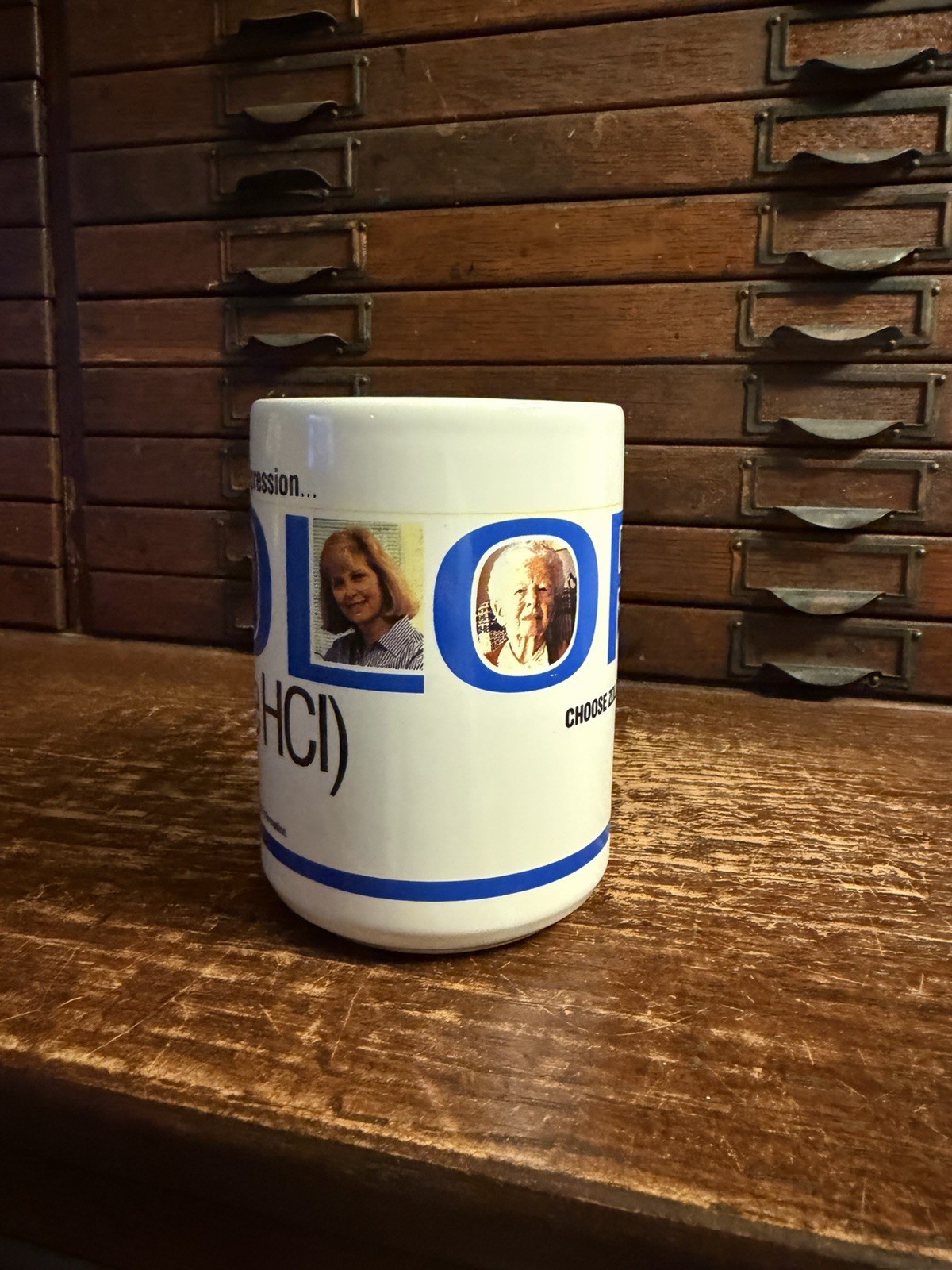 Zoloft First-Line Therapy Coffee Mug Pharmaceutical Promo Rep Advertising Pfizer