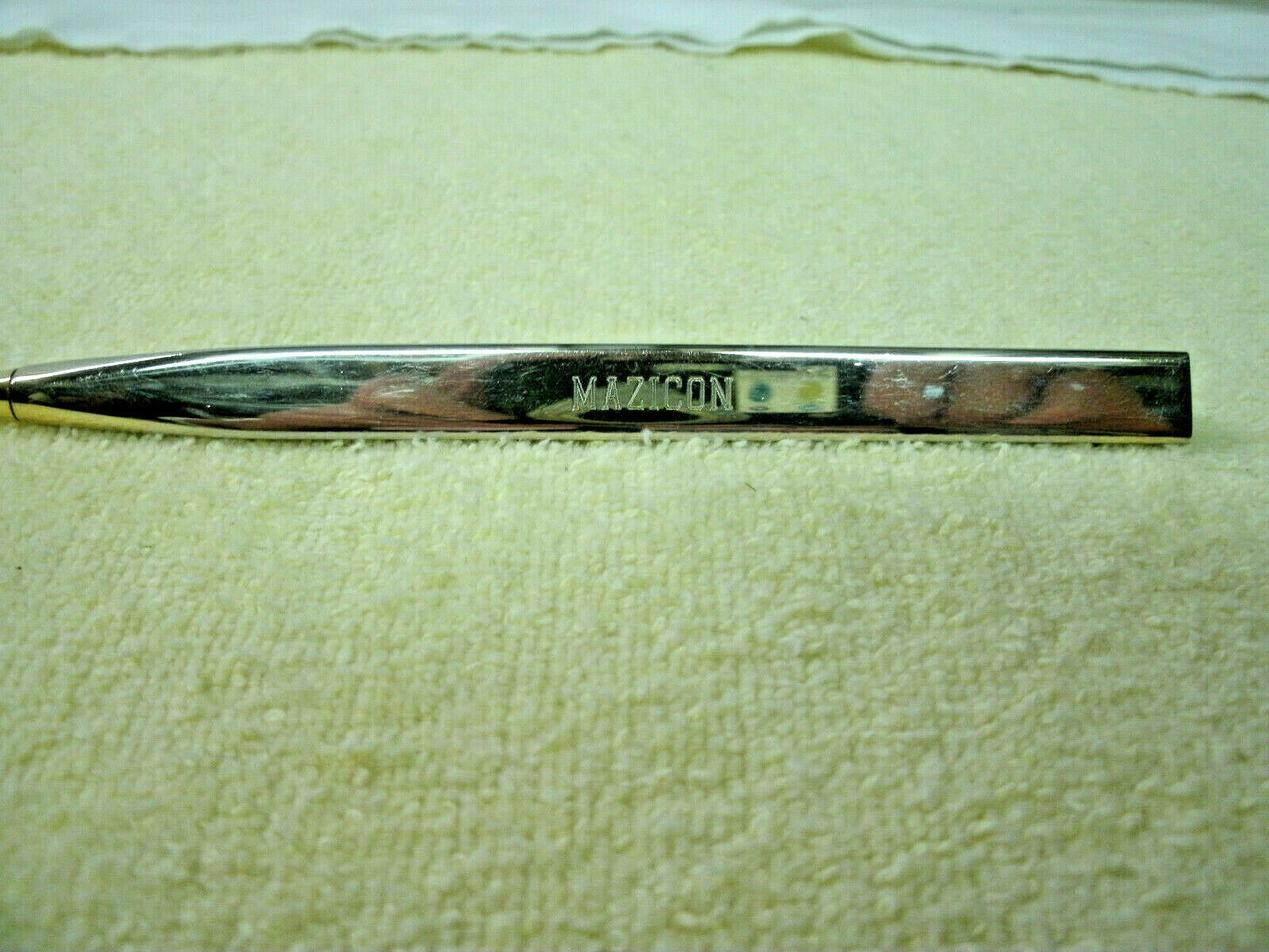Vintage Pharmaceutical Recognition Pen–HIVID / MAZICON–Roche 1992–Gold Metal
